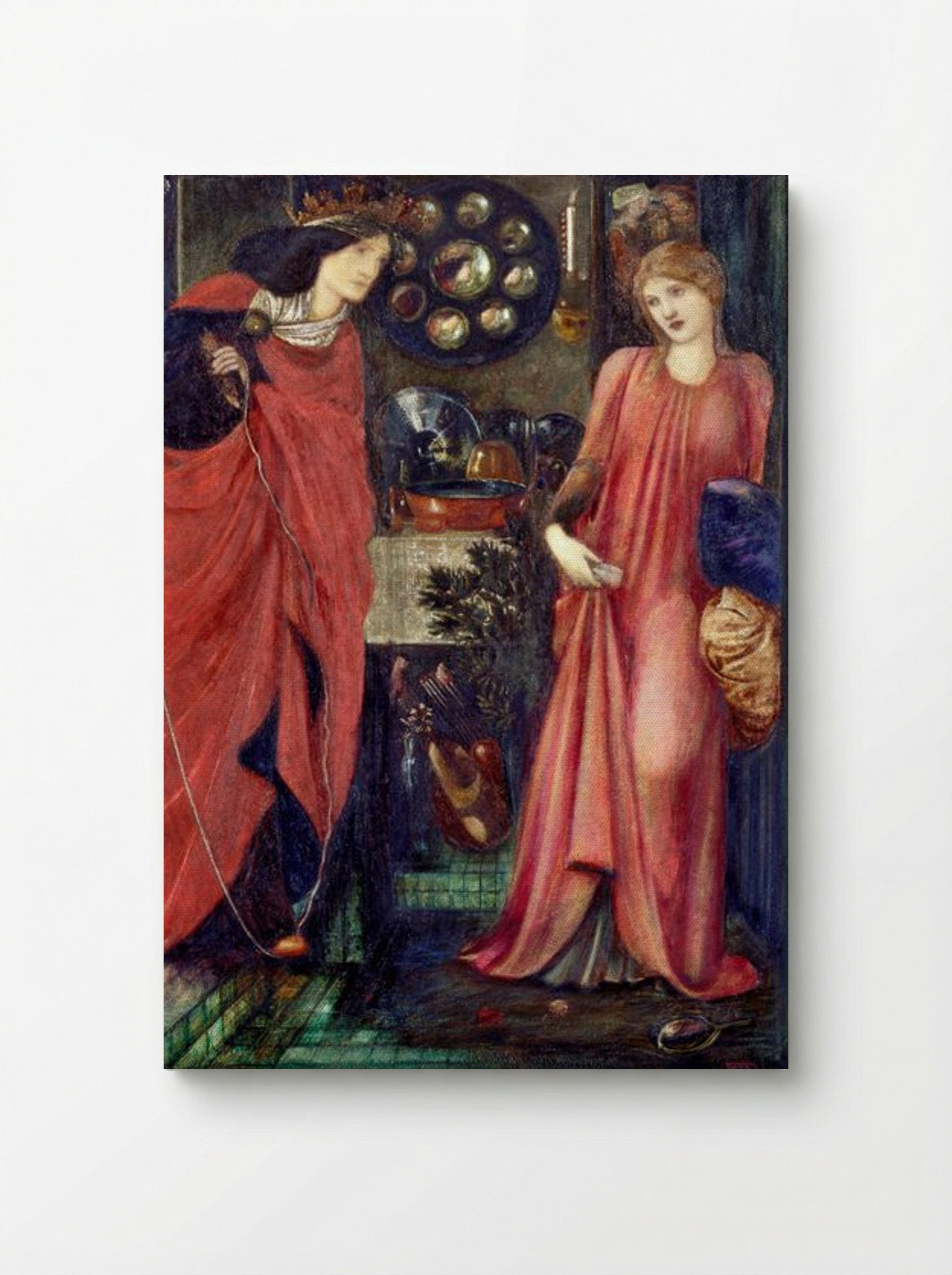 Fair Rosamund and Queen Eleanor - Edward Burne-Jones - Canvas