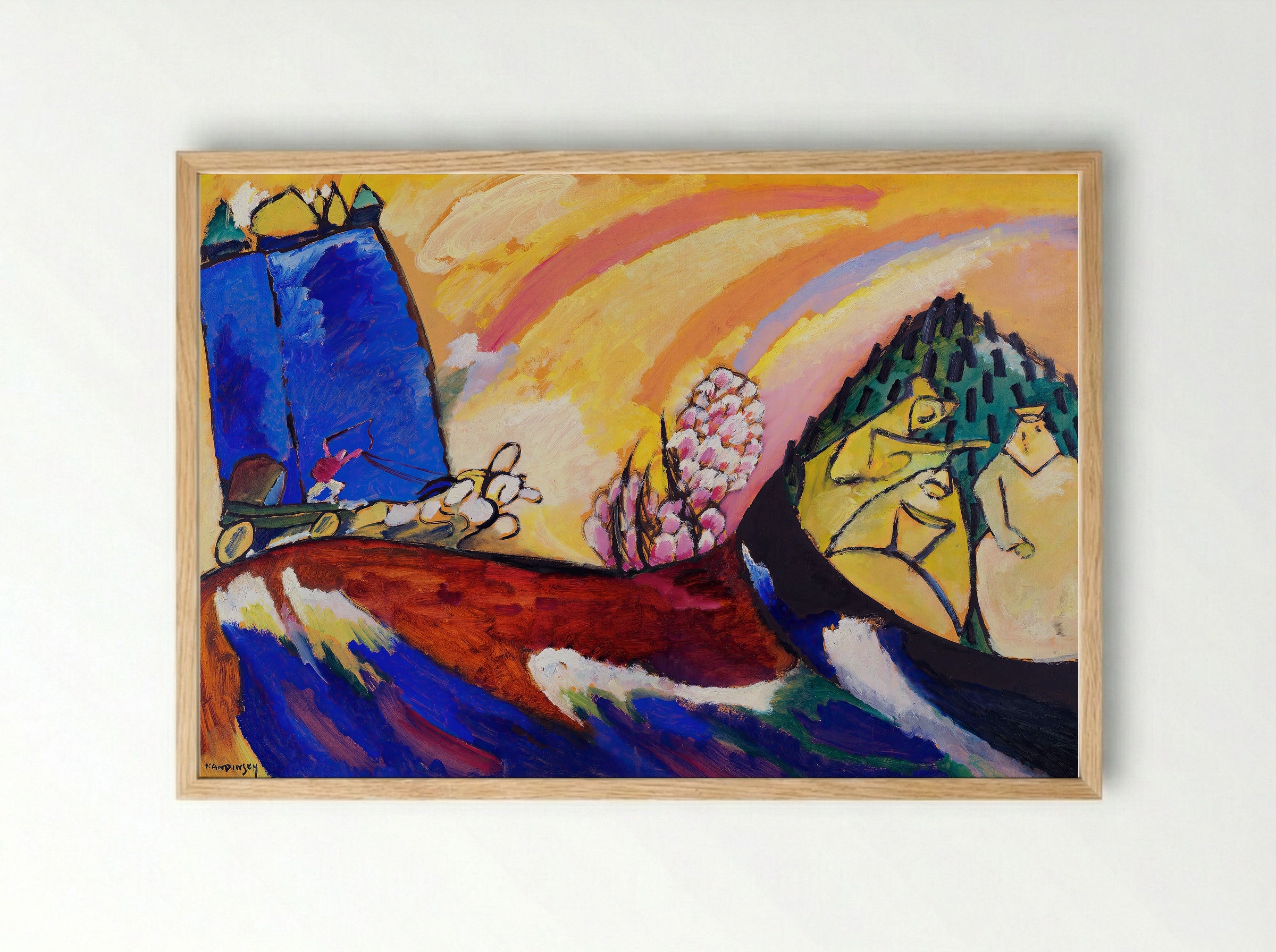 Painting with Troika - Wassily Kandinsky - Framed Print Wood