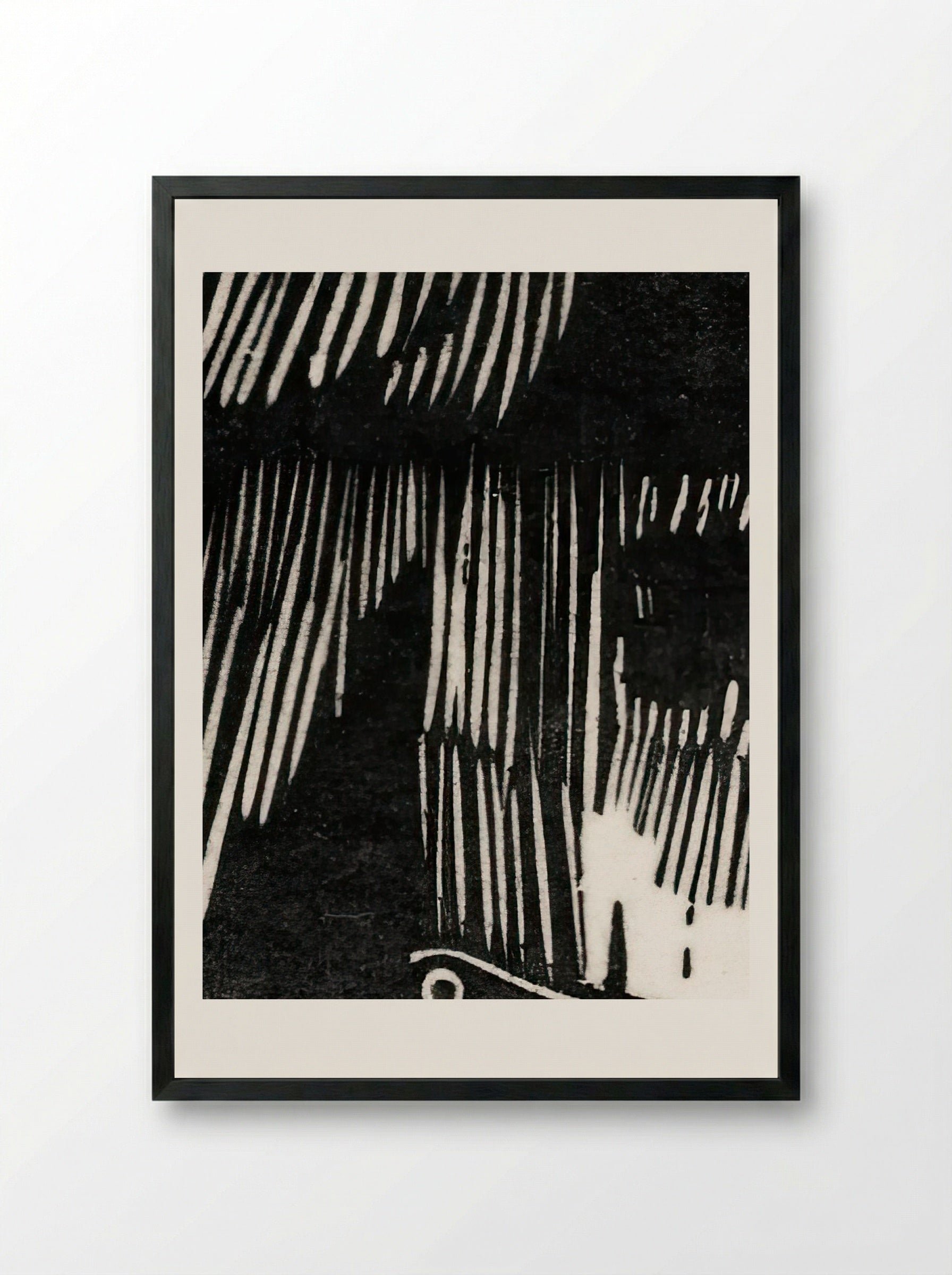 Birth of the Wolves - Franz Marc - Framed Print Black