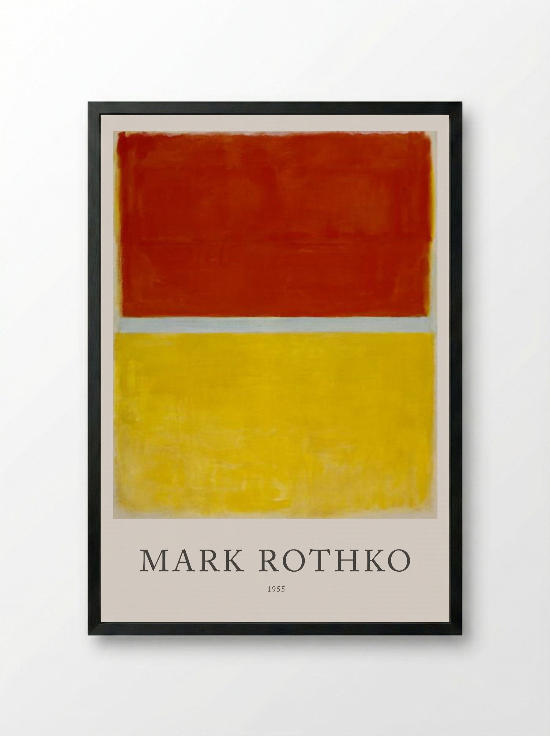 Untitled (Red and Yellow) - Mark Rothko - Framed Print Black