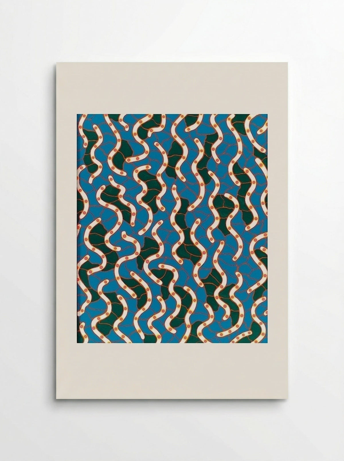 Waves on the Hudson River - Yayoi Kusama - Poster