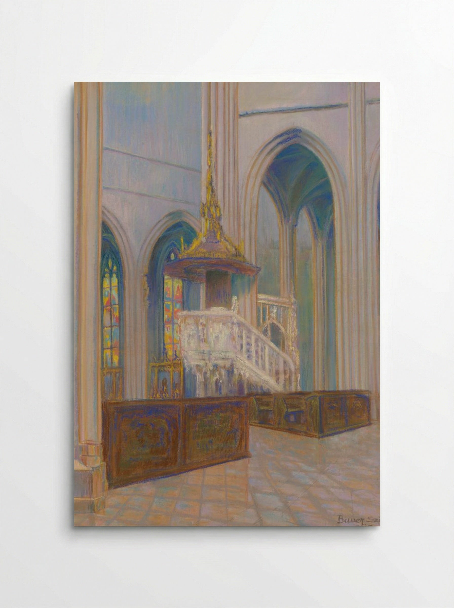 Cathedral Interior - Konstantin Bauer - Poster