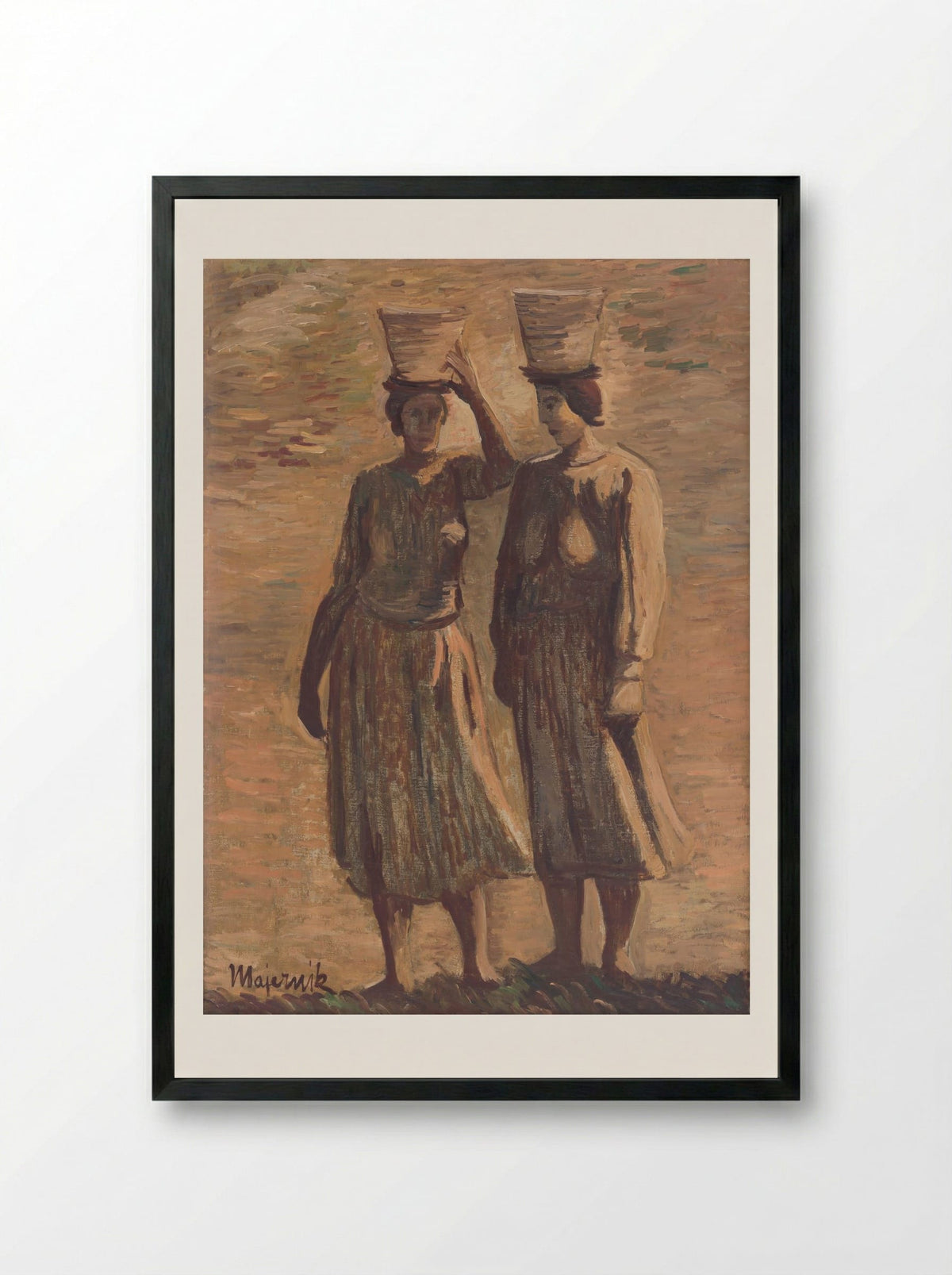 Water Bearers - Cyprián Majerník - Framed Print Black