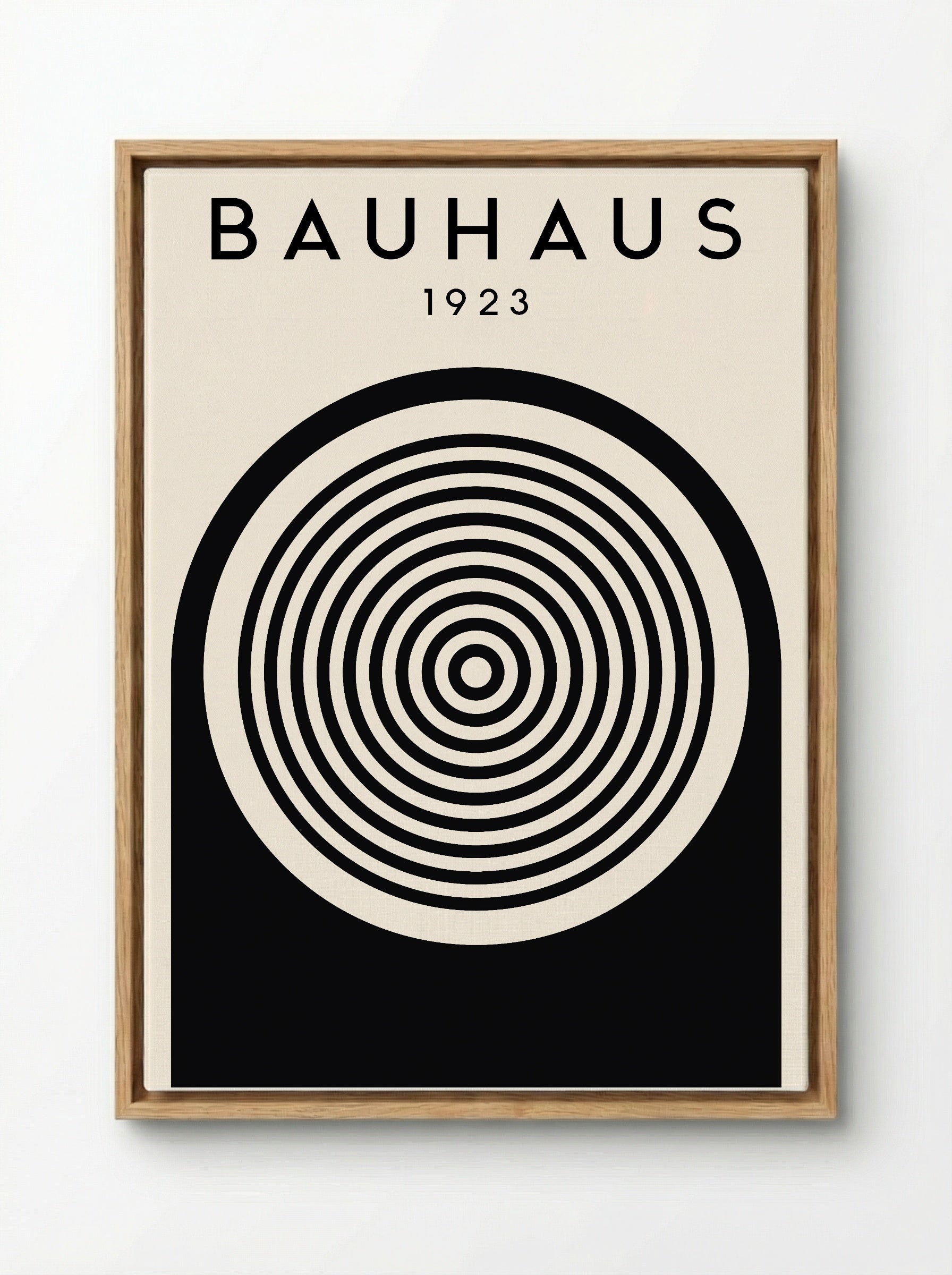Bauhaus 1923 Concentric Circles – Inverted Print