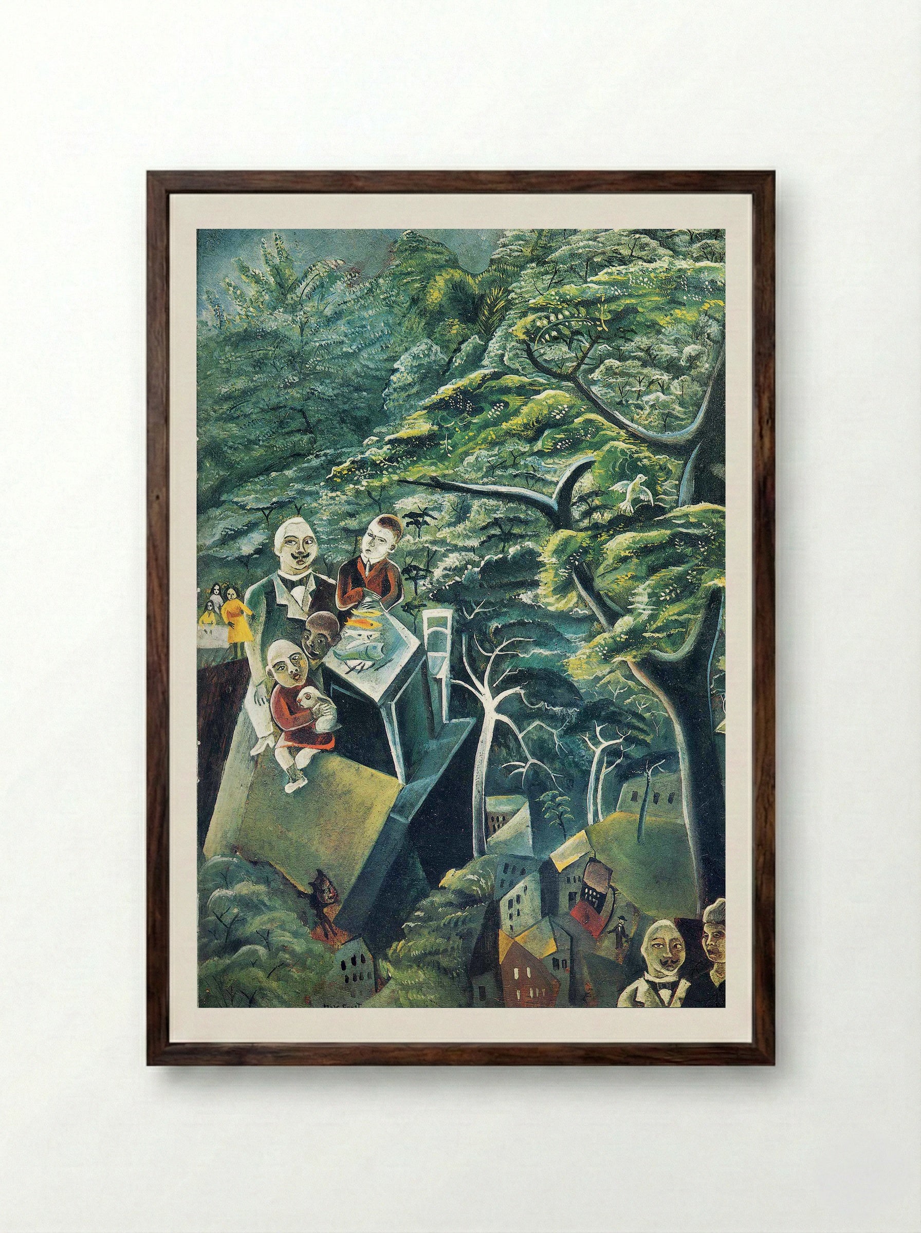 Immortality - Max Ernst - Framed Print Dark Wood