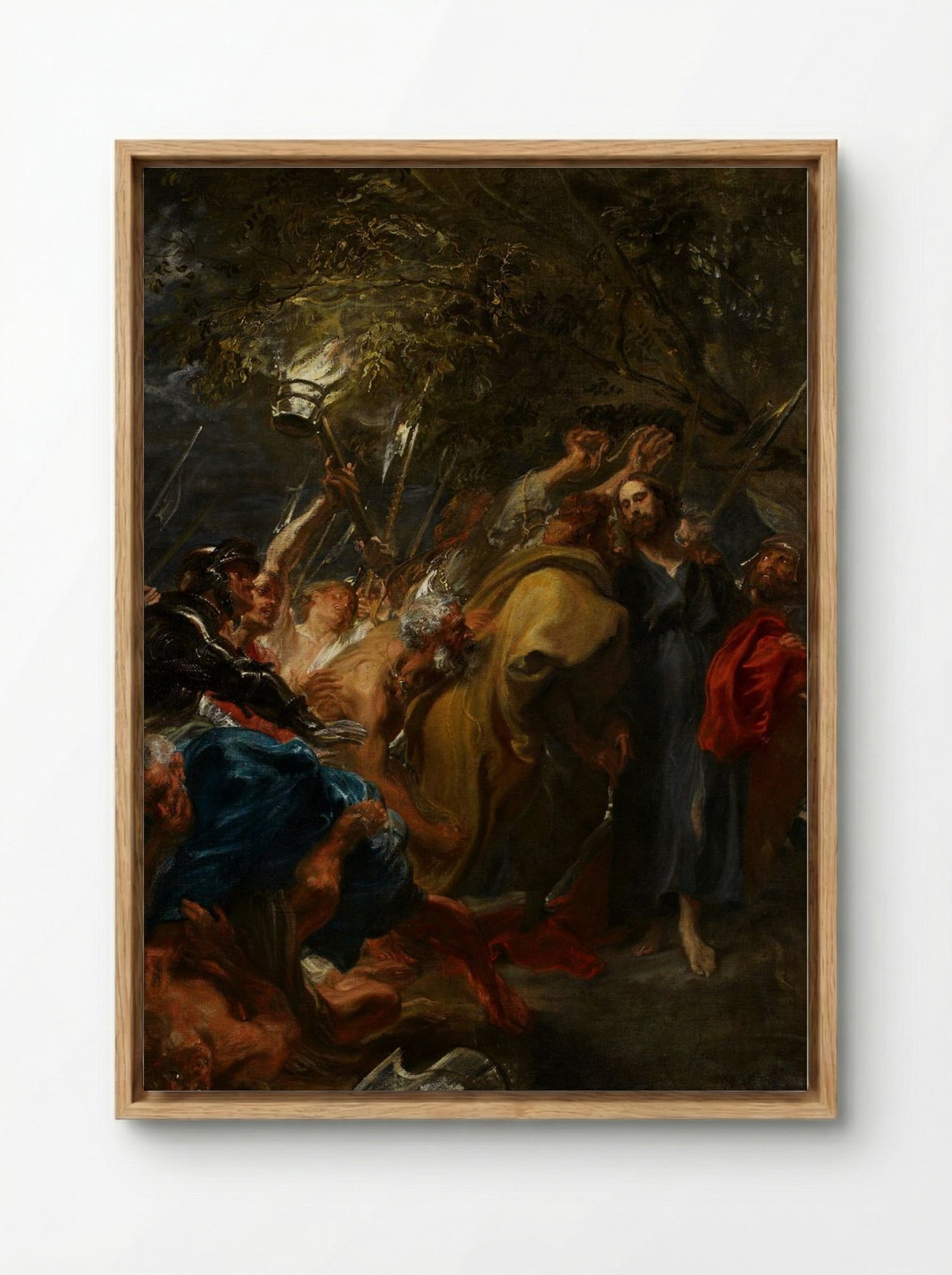 The Kiss of Judas - Peter Paul Rubens - Framed Canvas Wood