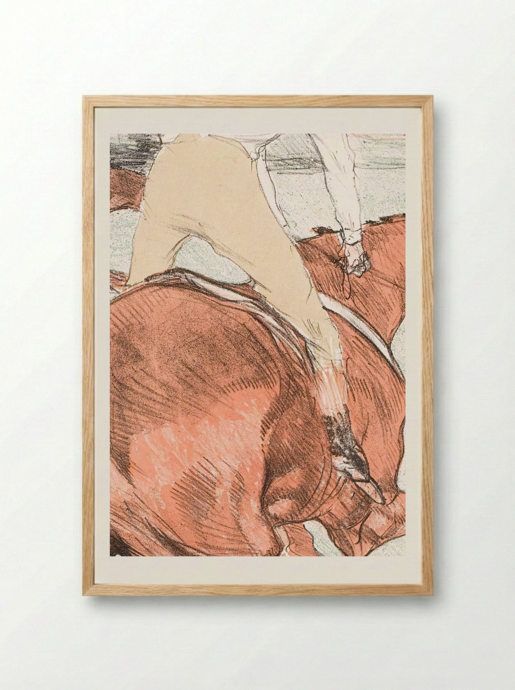Le Jockey - Henri de Toulouse-Lautrec - Framed Print Wood