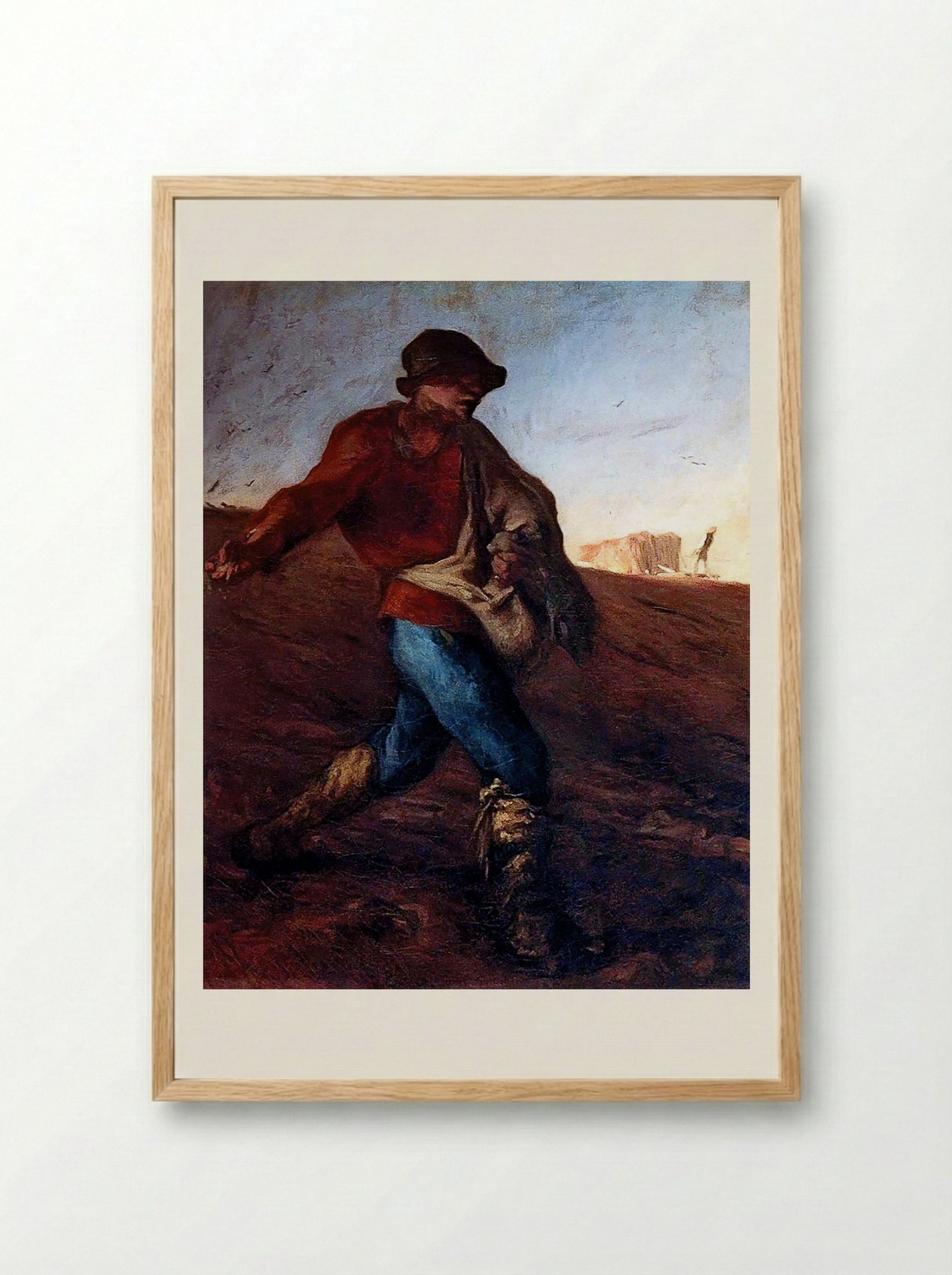 The Sower - Jean-François Millet - Framed Print Wood