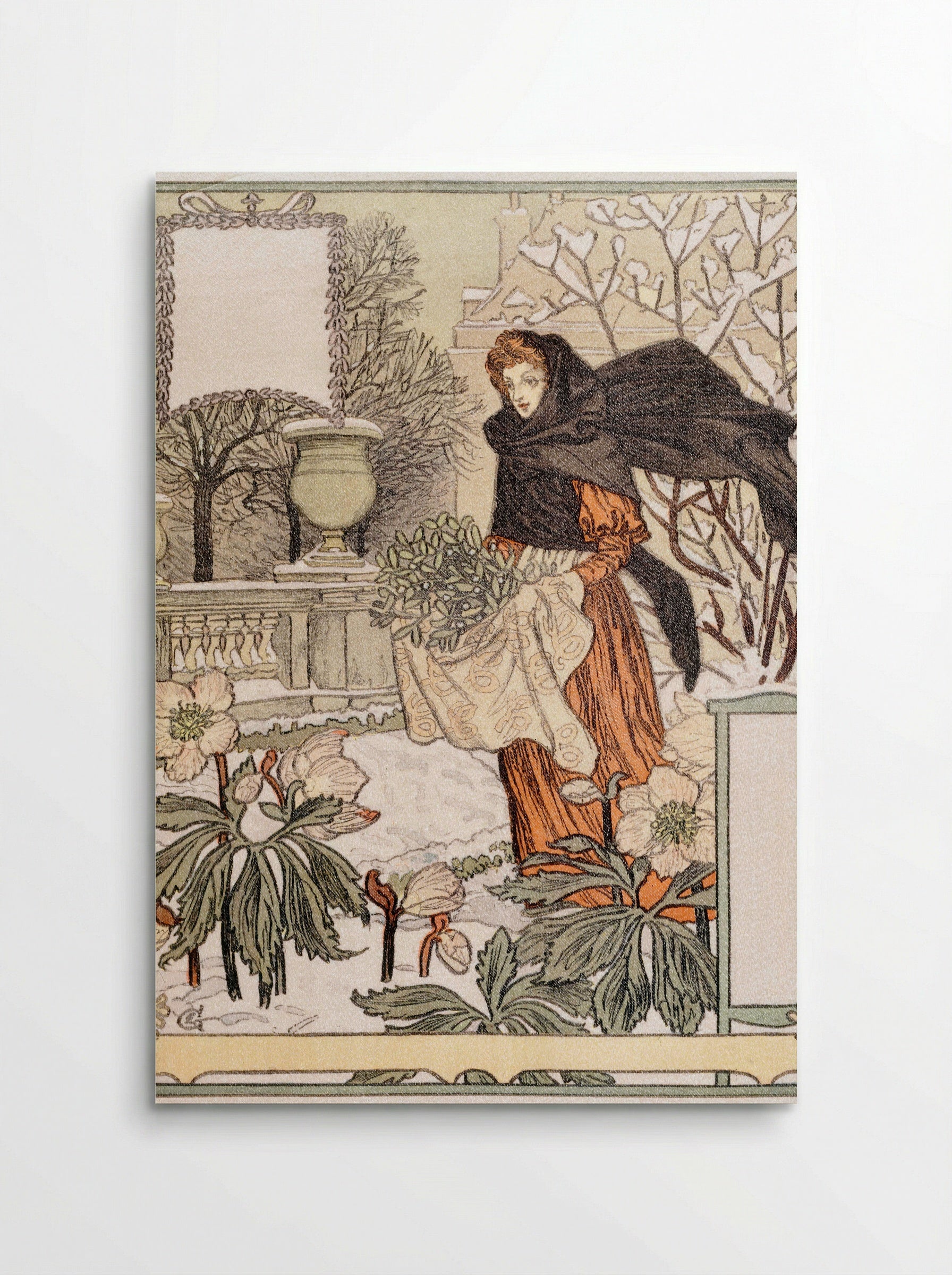 Allégorie du mois de Décembre - Eugène Grasset - Poster