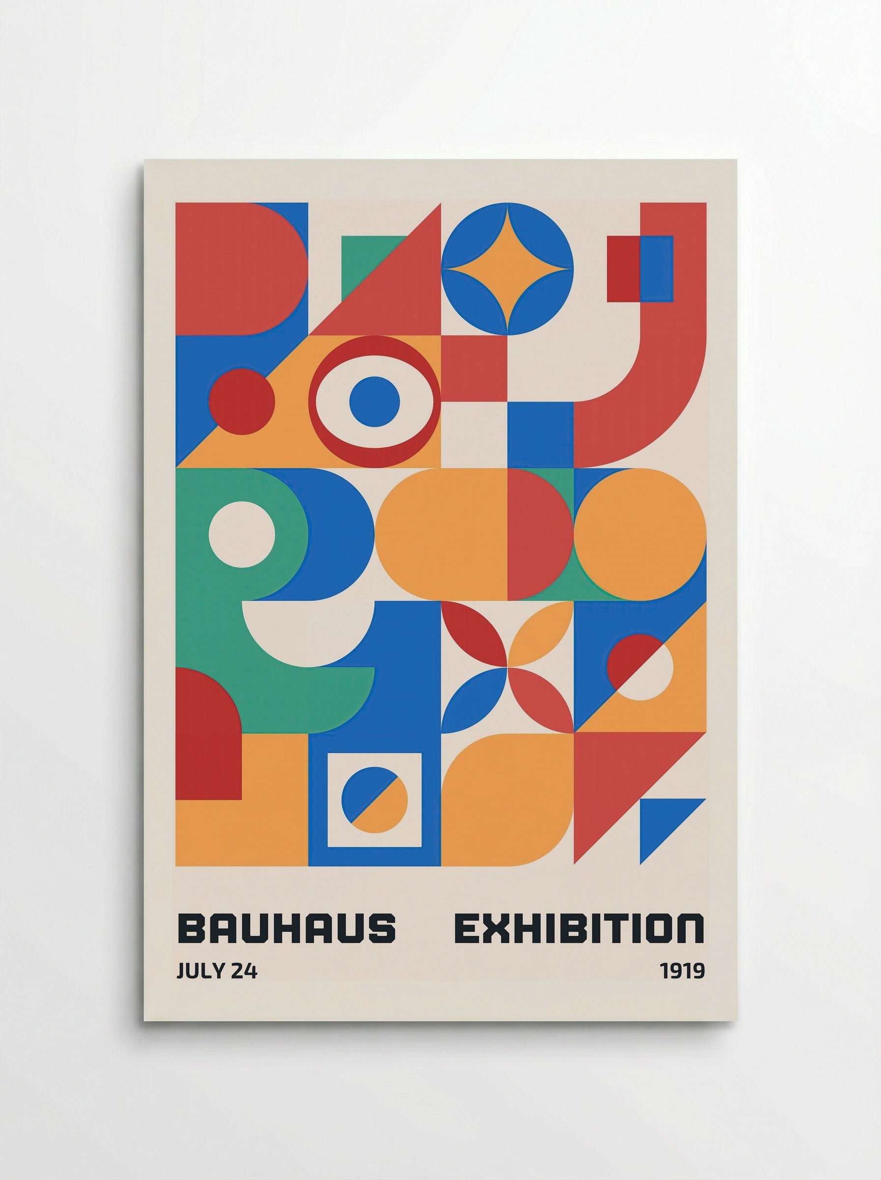 Bauhaus Multiform Collage – 1919 Exhibition Poster - Poster