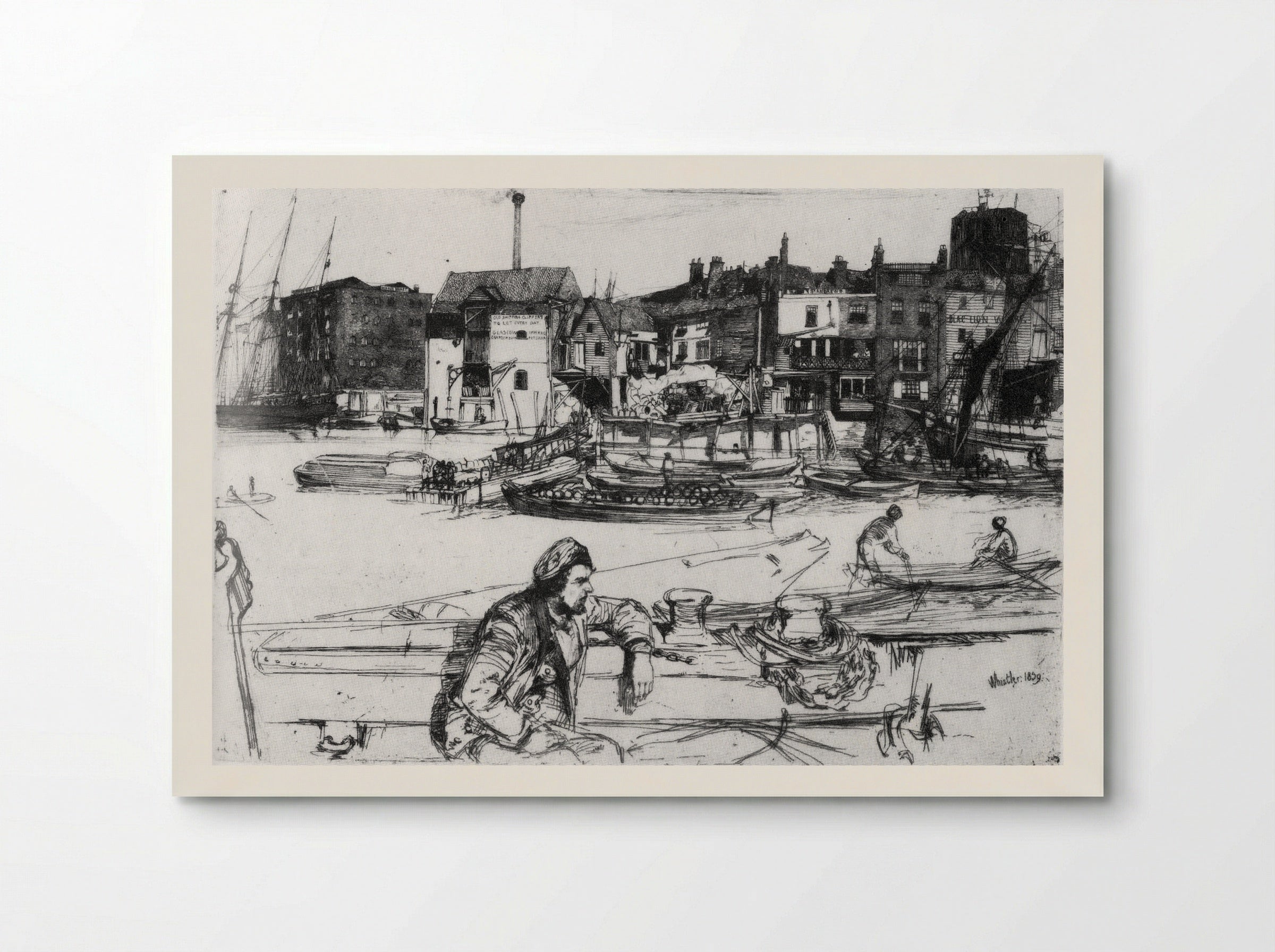 Black Lion Wharf - James McNeill Whistler - Poster