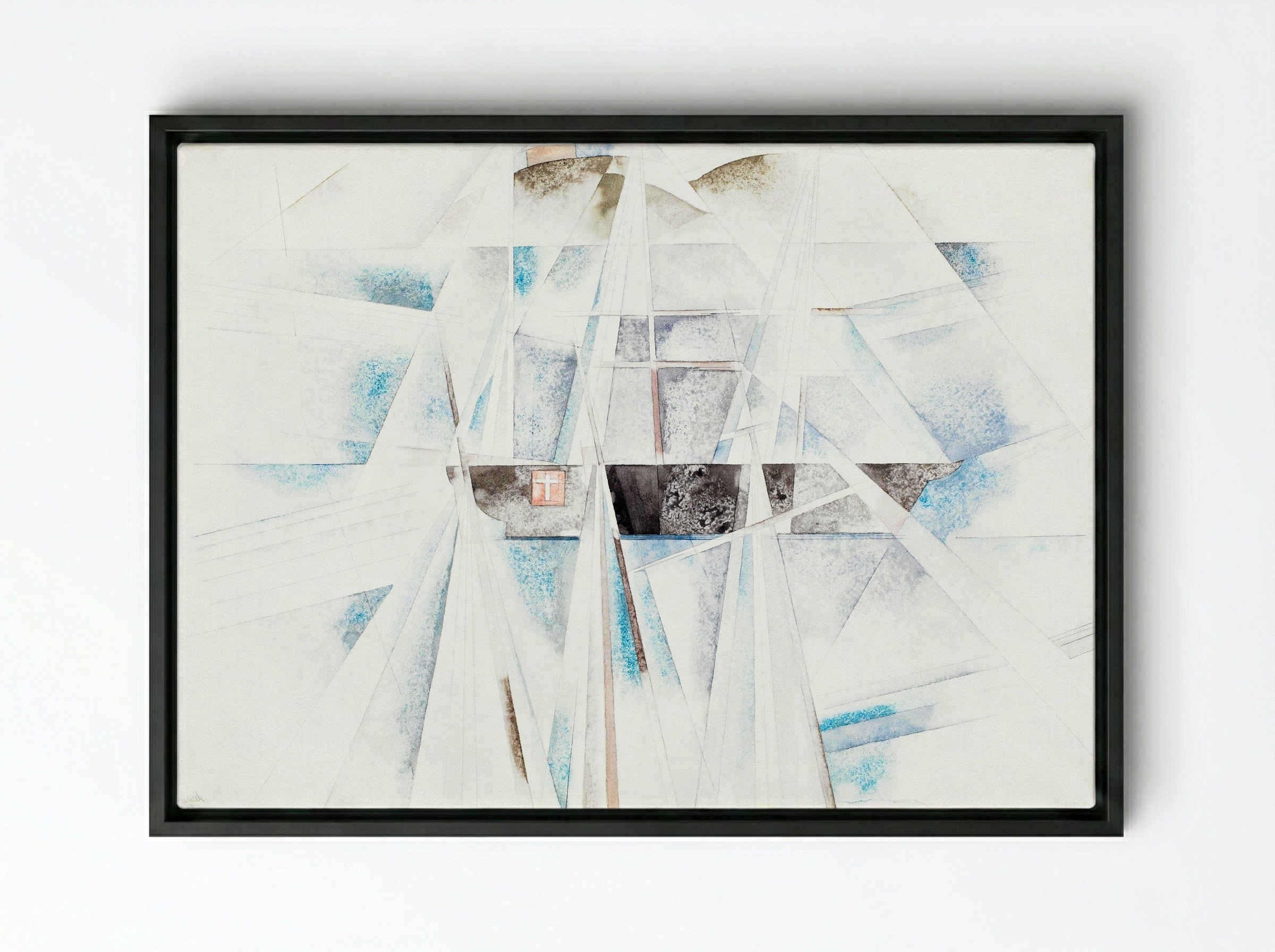 Bermuda No. 2, The Schooner - Charles Demuth - Framed Canvas Black