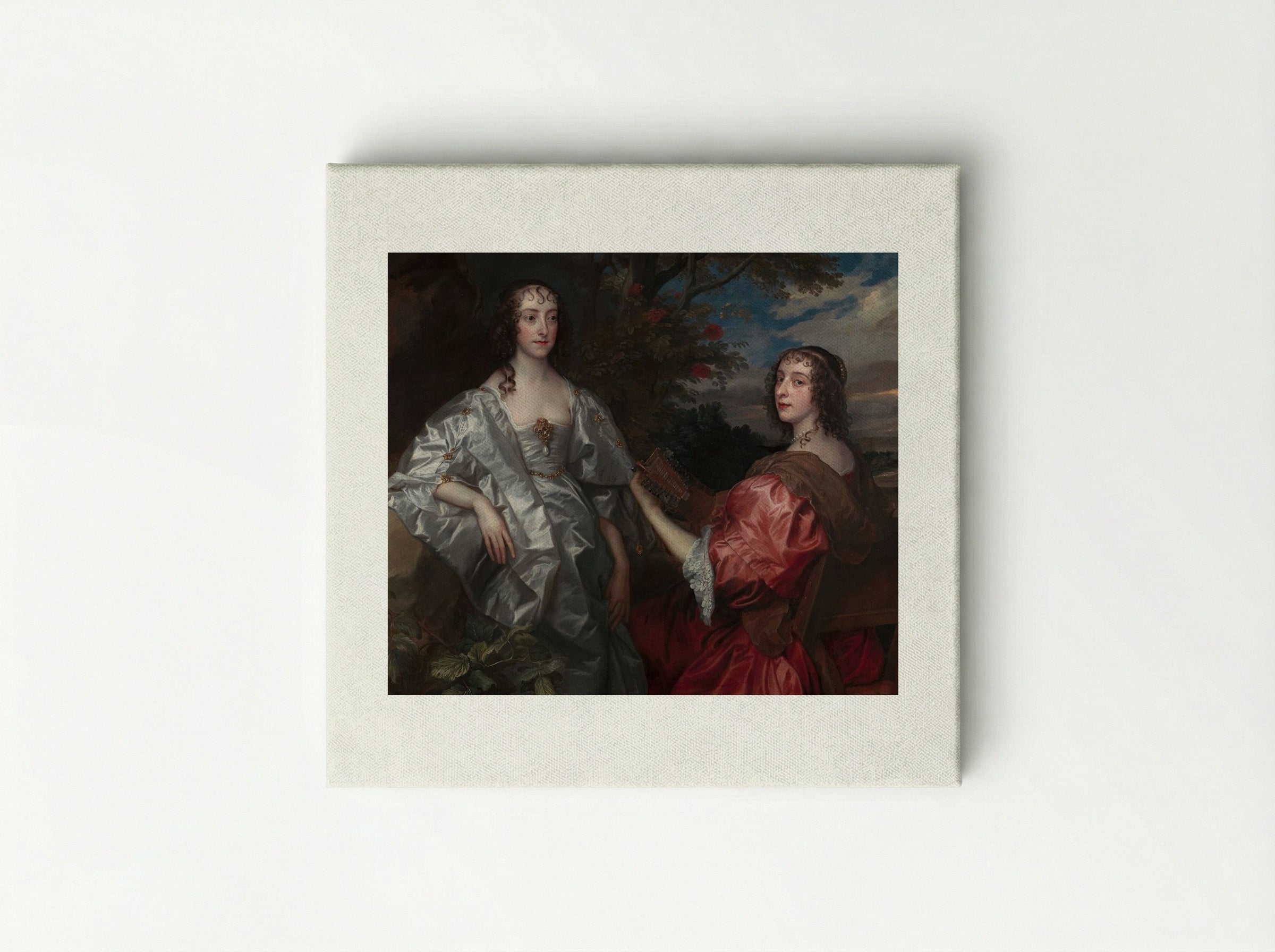 Katherine, Countess of Chesterfield, and Lucy, Countess of Huntingdon - Sir Anthony van Dyck - Canvas