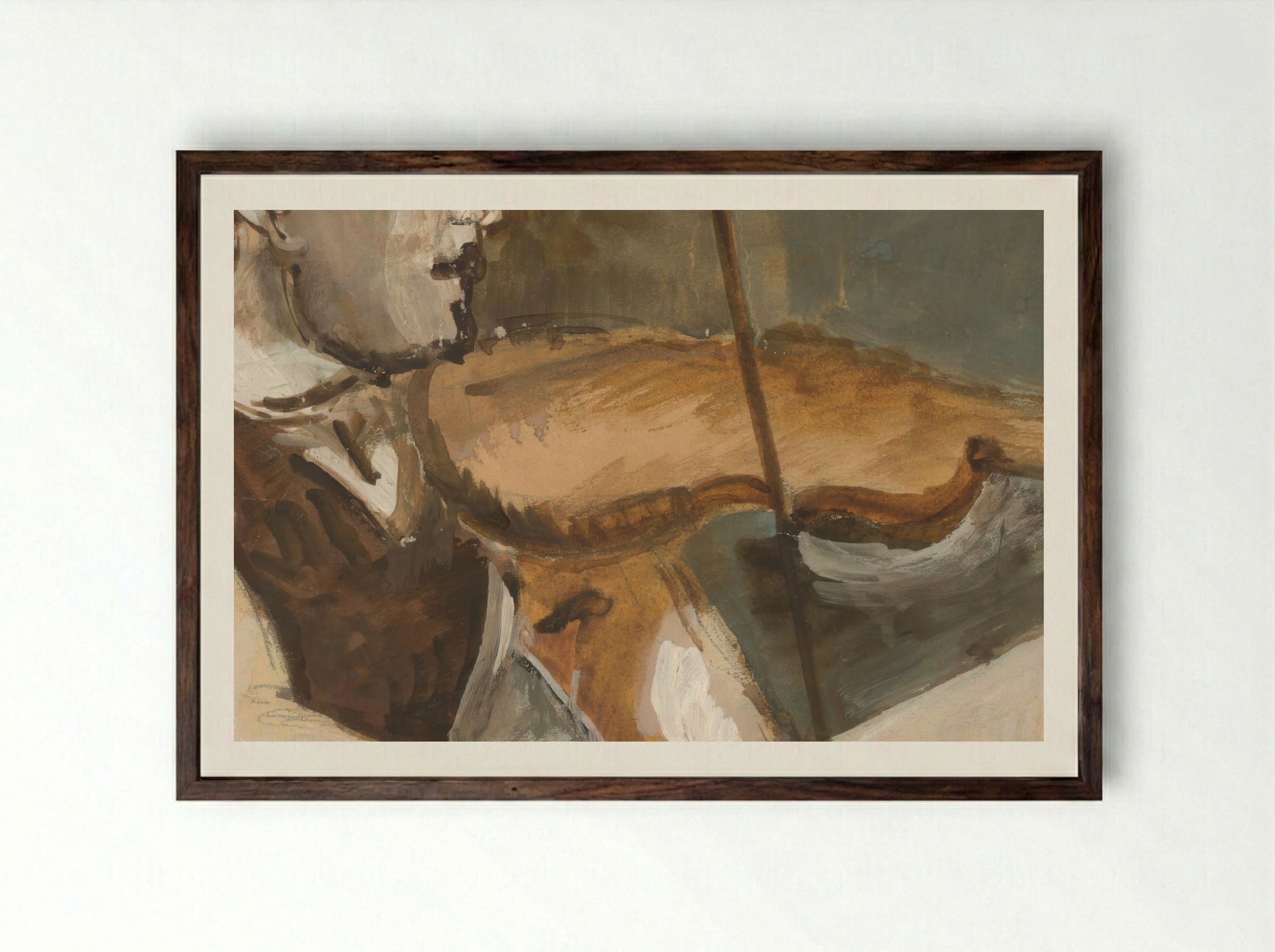 Gypsy Fiddler - Cyprian Majerník - Framed Print Dark Wood