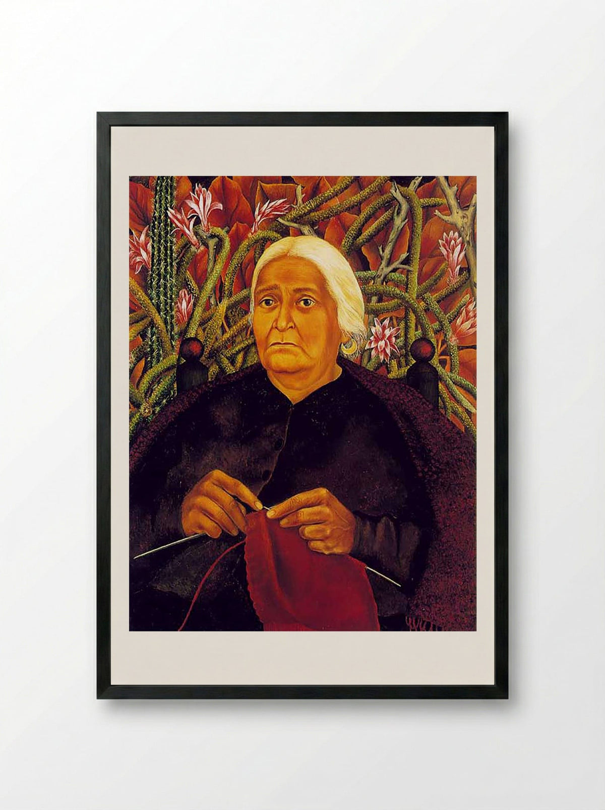 Portrait of Doña Rosita Morillo - Frida Kahlo - Framed Print Black