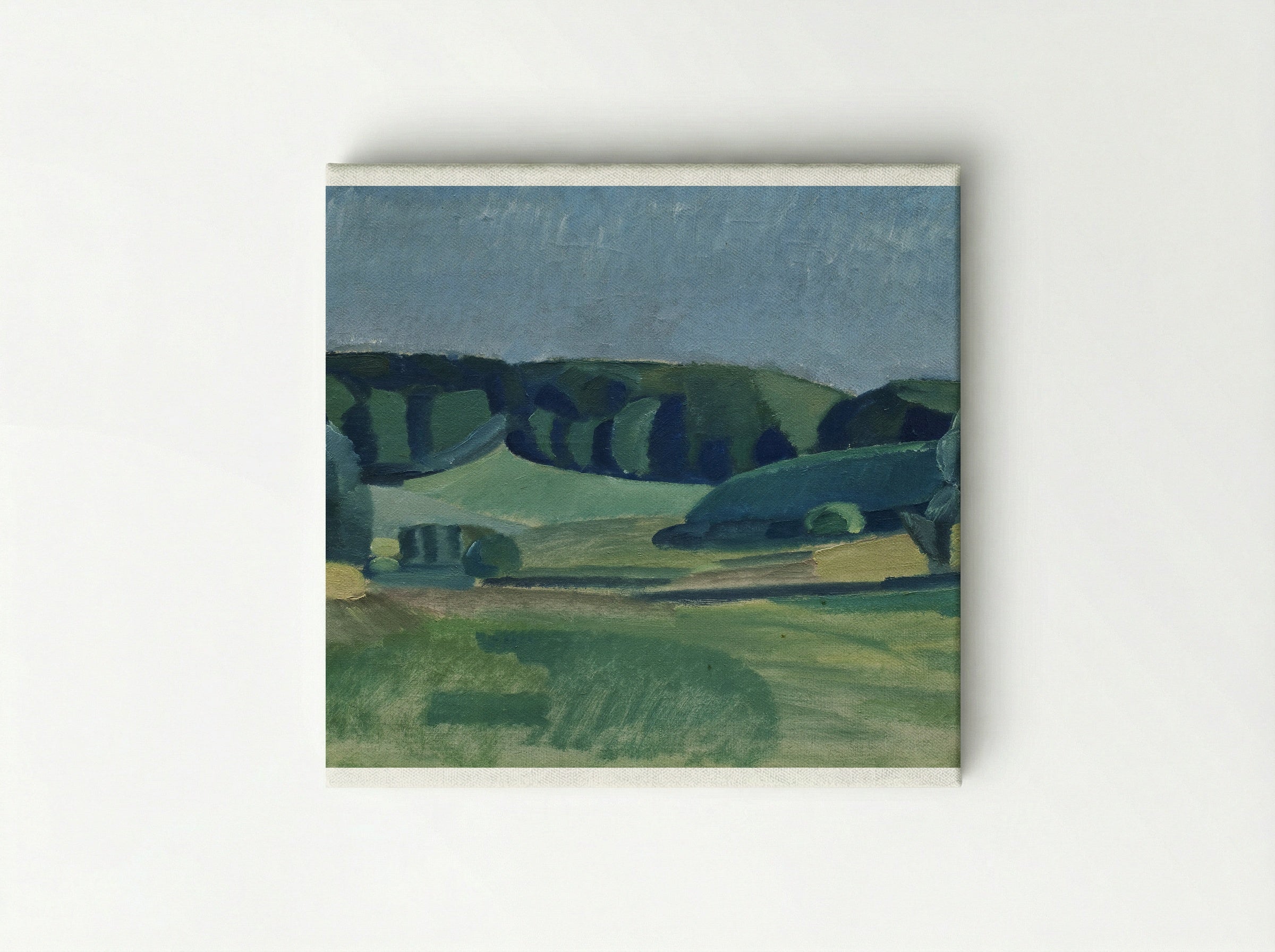 Landscape with Green Fields - Harald Giersing - Canvas