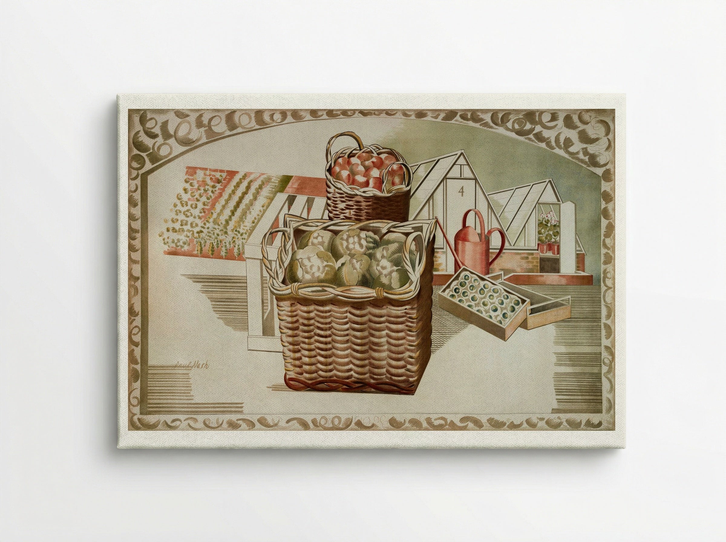 Fruit Gardens and Orchard - Paul Nash - Canvas