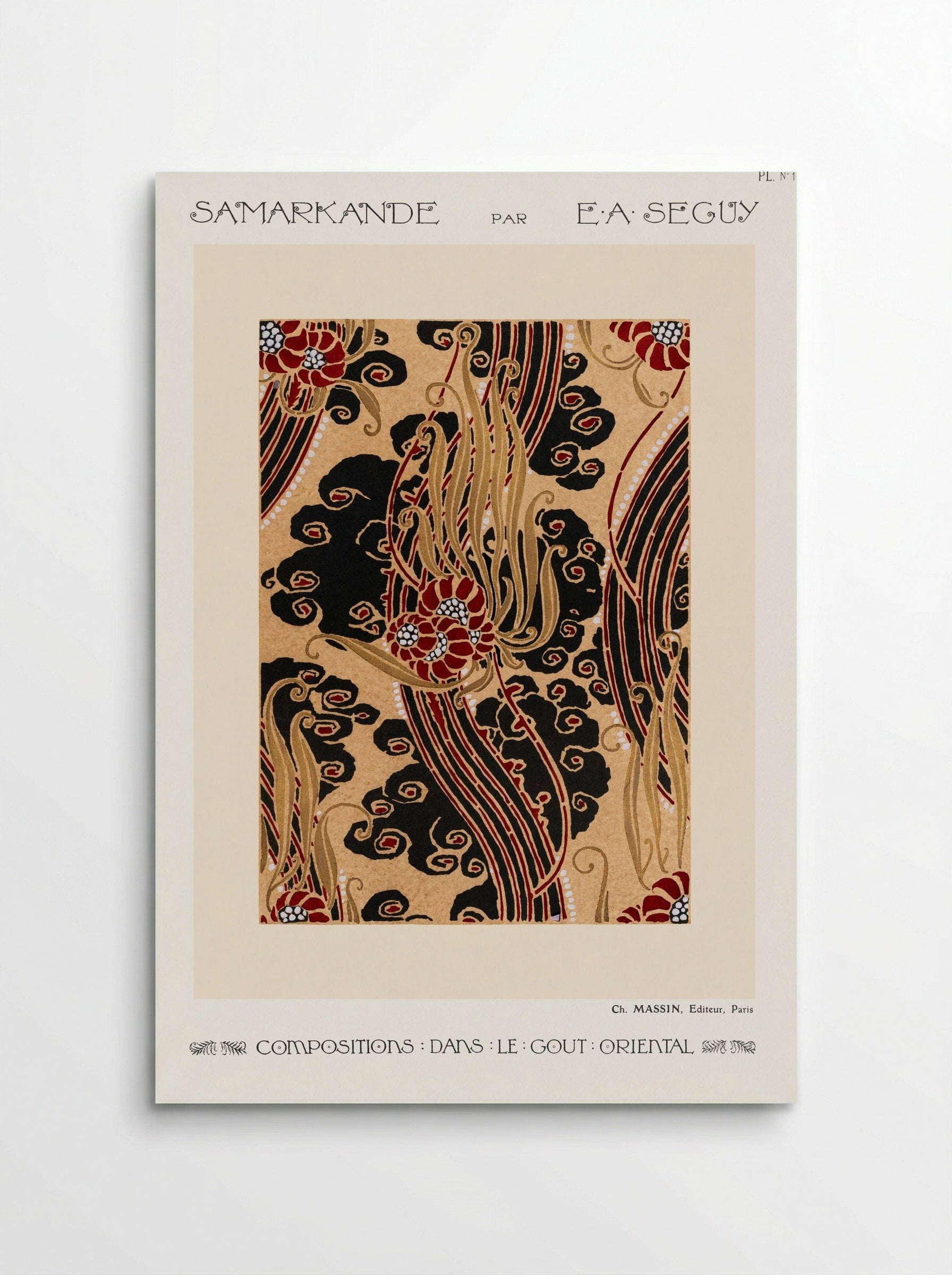 Samarkande, Plate 14 (Composition dans le Goût Oriental) - Émile-Allain Séguy - Poster