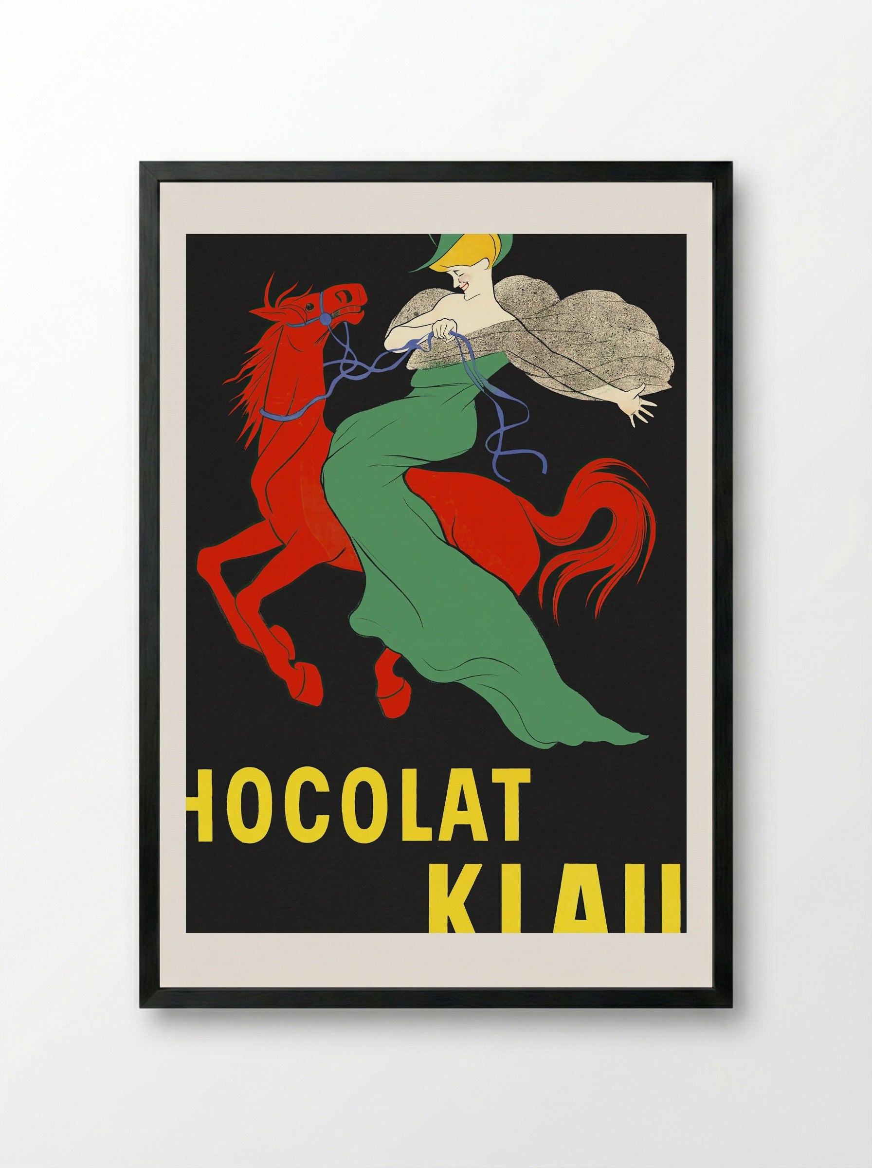 Chocolat Klaus - Leonetto Cappiello - Framed Print Black