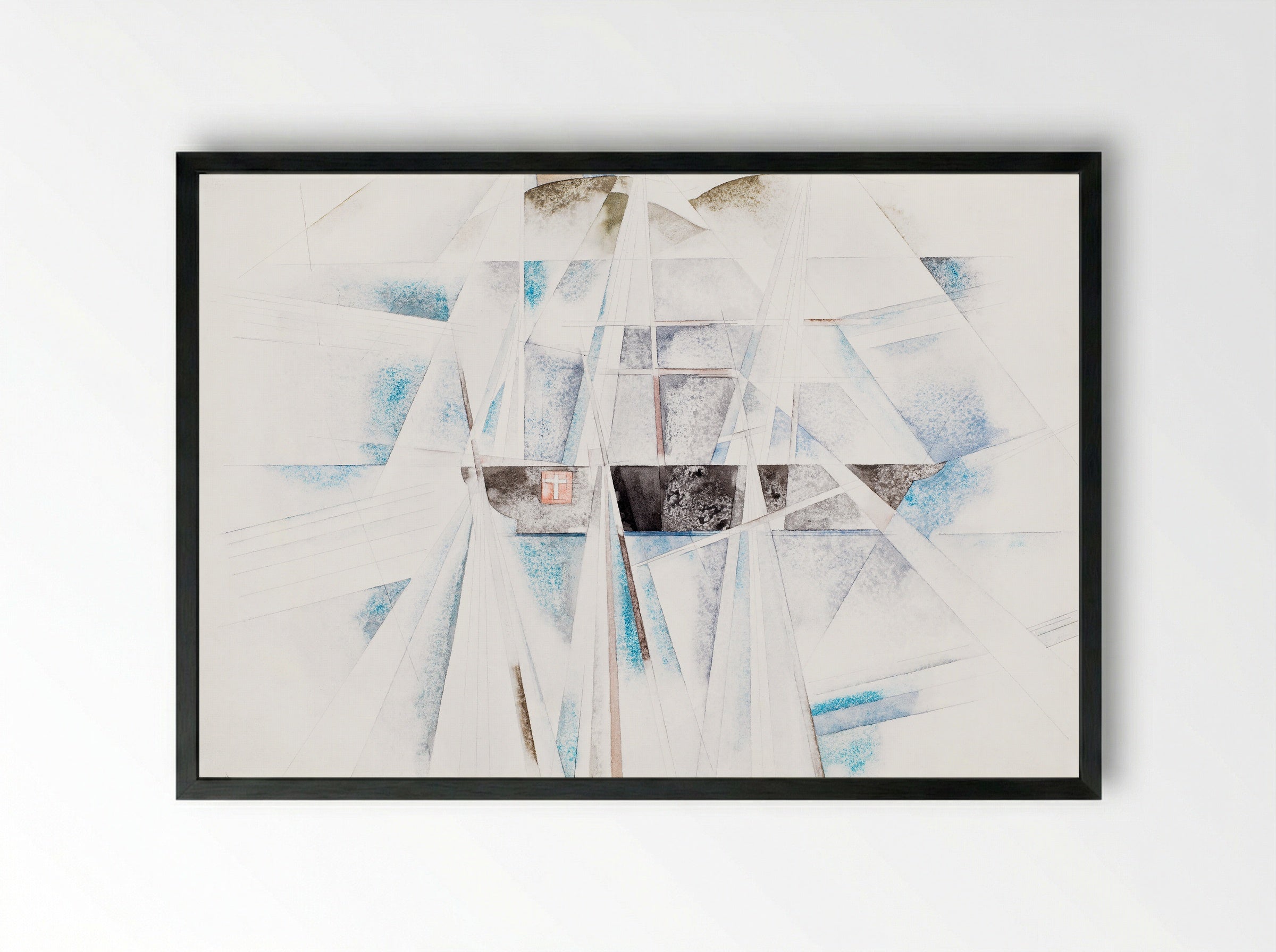 Bermuda No. 2, The Schooner - Charles Demuth - Framed Print Black