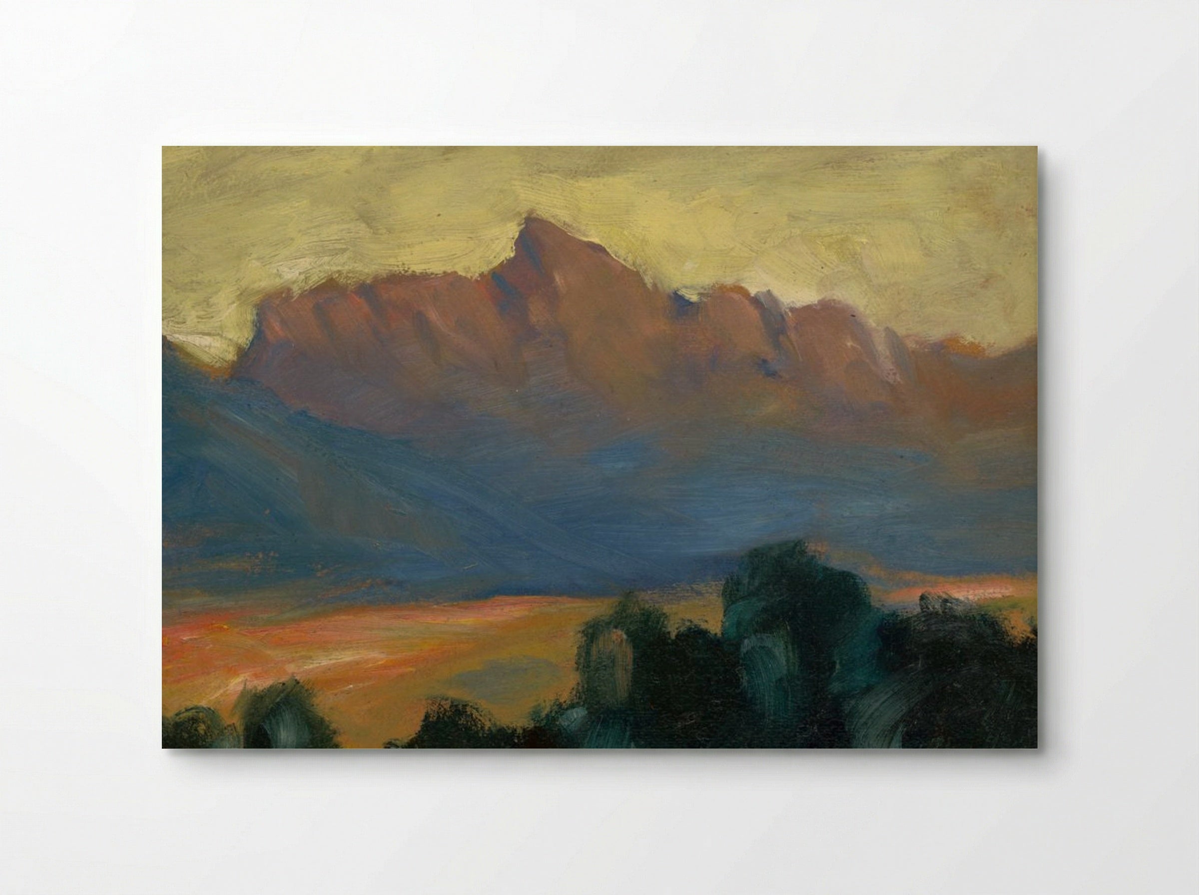 Mountain Landscape at Sunset - Zolo Palugyay - Poster