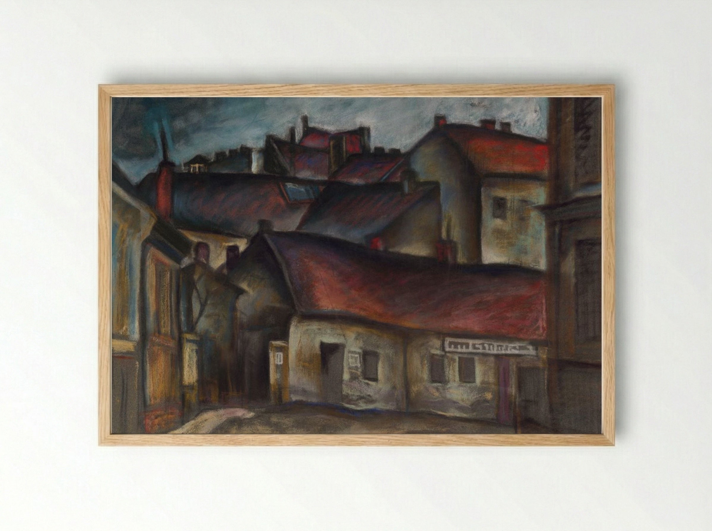 The Outskirts of the City - Konstantin Bauer - Framed Print Wood