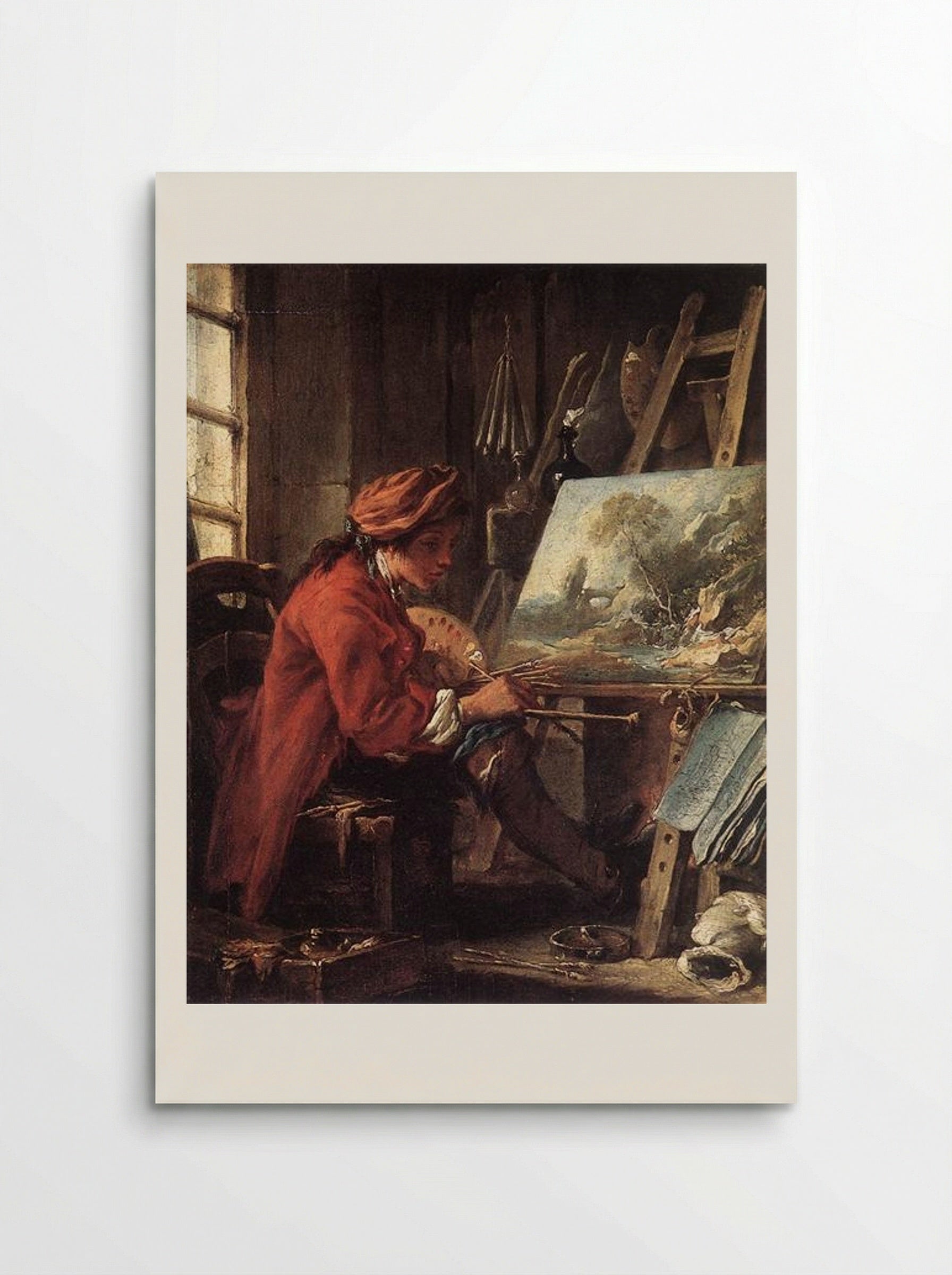 The Painter in his Studio - François Boucher - Poster