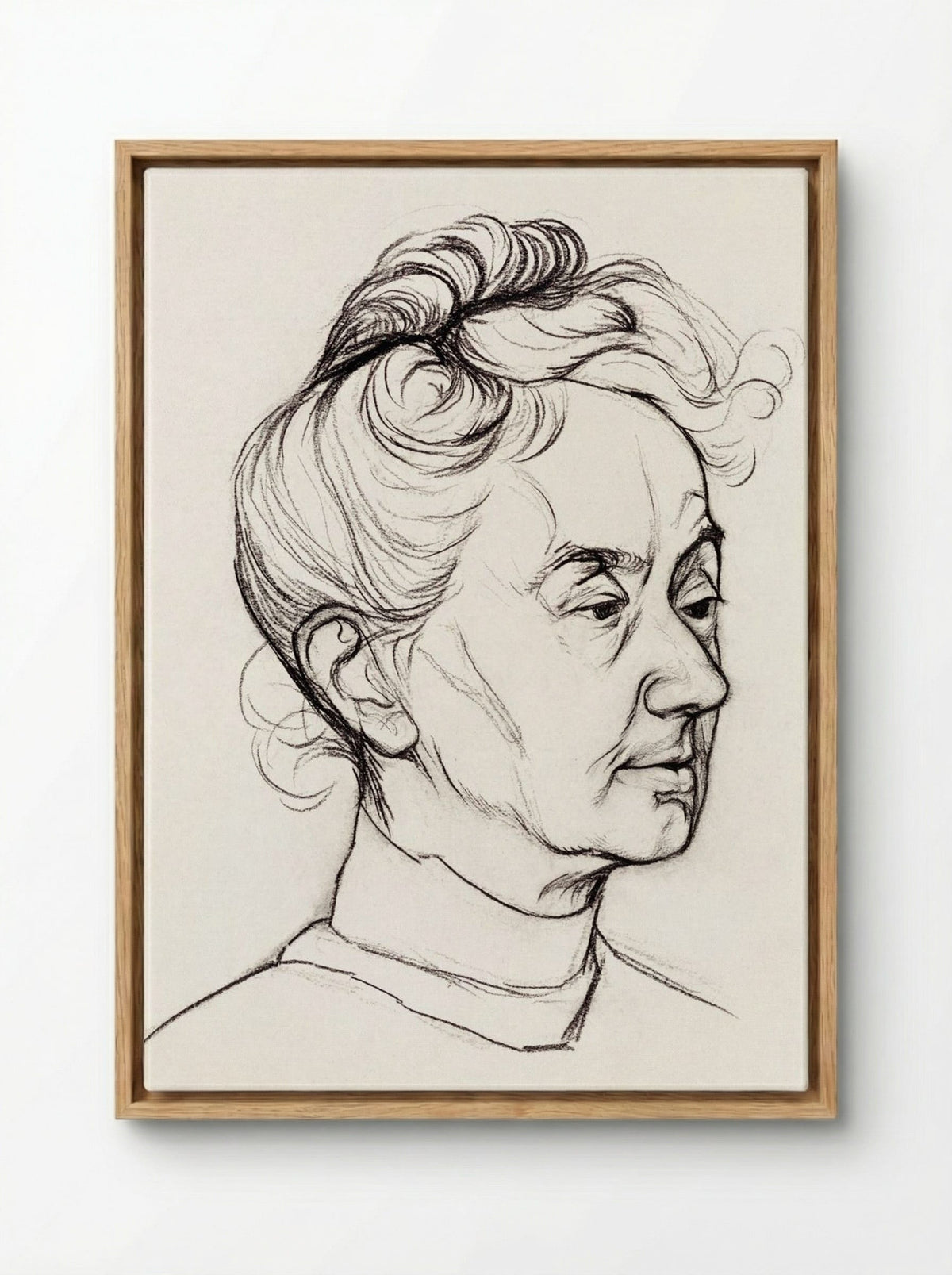 Portrait of Mrs. Corry Pabst - Julie de Graag - Framed Canvas Wood