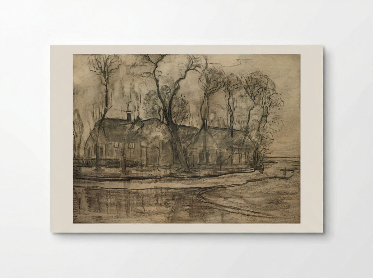 Farm Near Duivendrecht, The Sea - Piet Mondrian - Poster