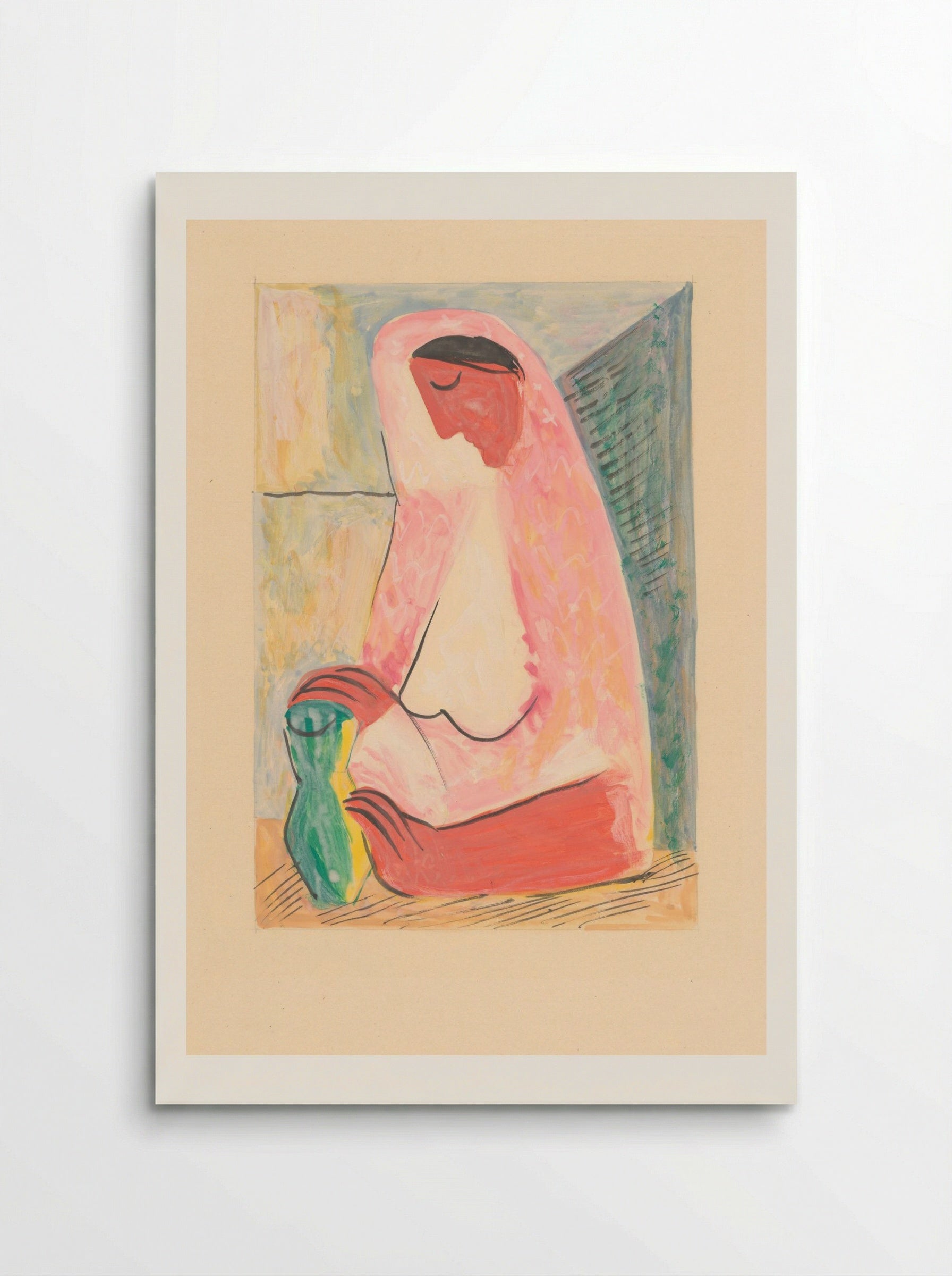 Woman with a Vase - Mikuláš Galanda - Poster