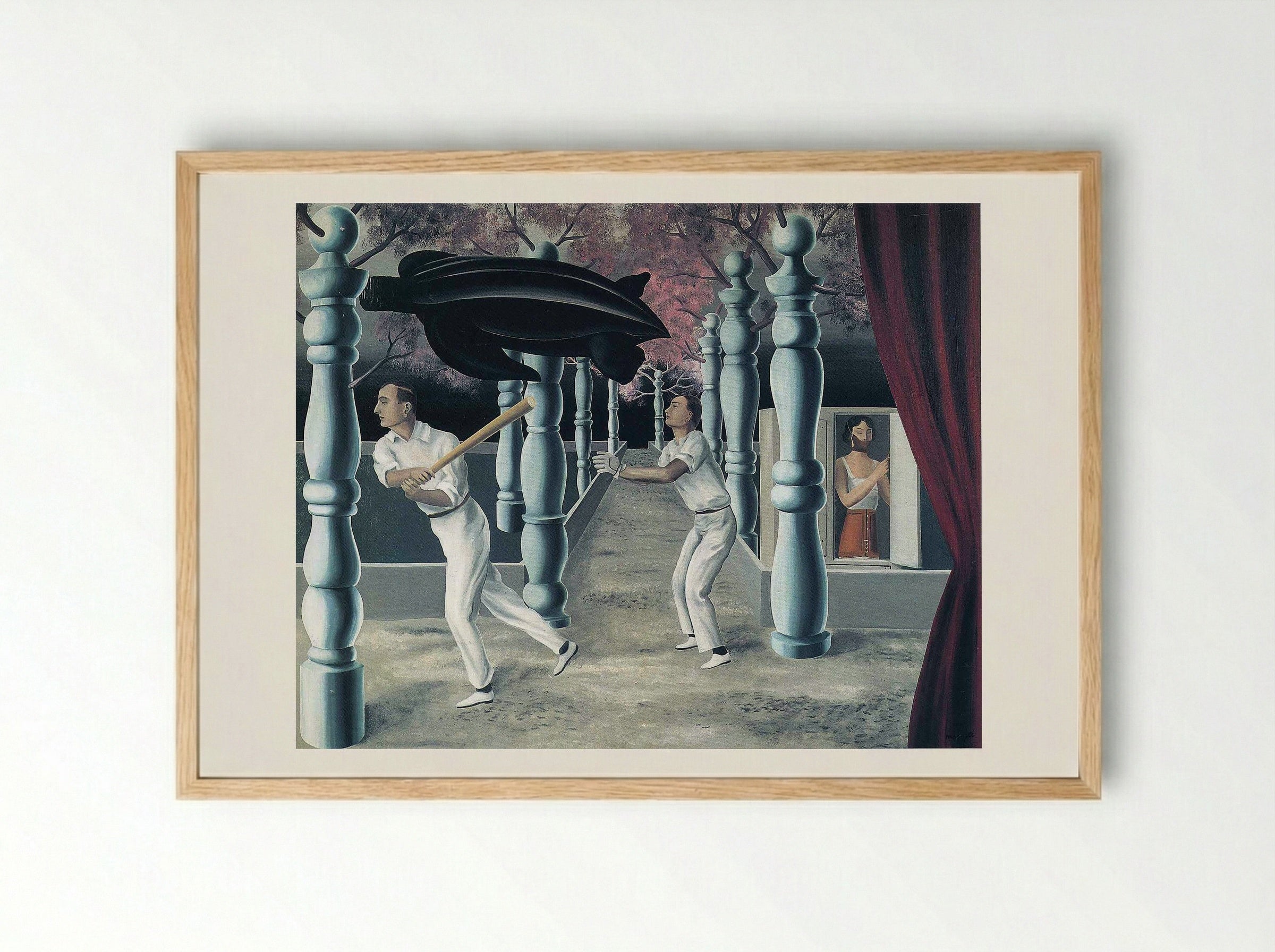 The Secret Player - René Magritte - Framed Print Wood