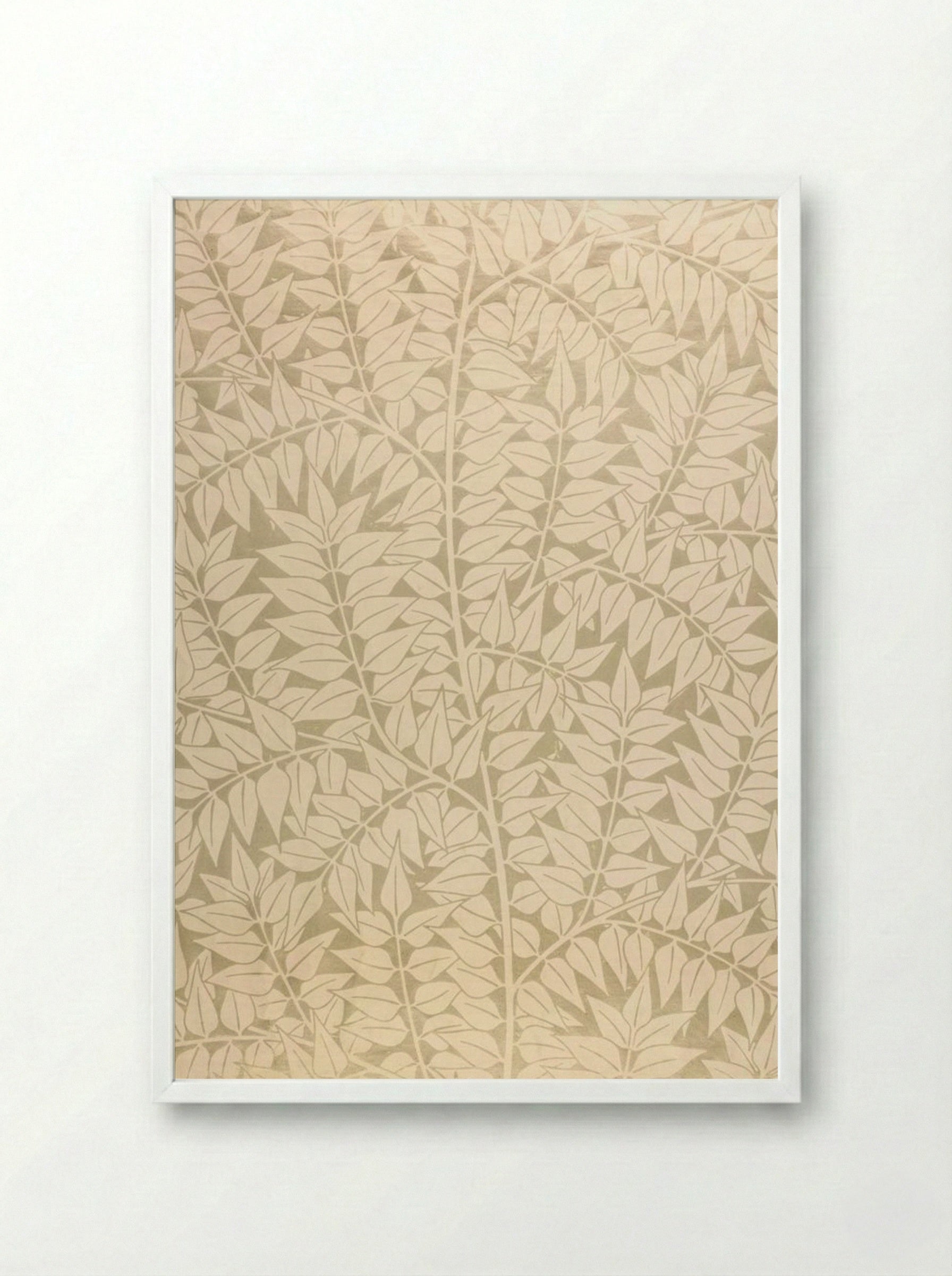 Branch - William Morris - Framed Print White