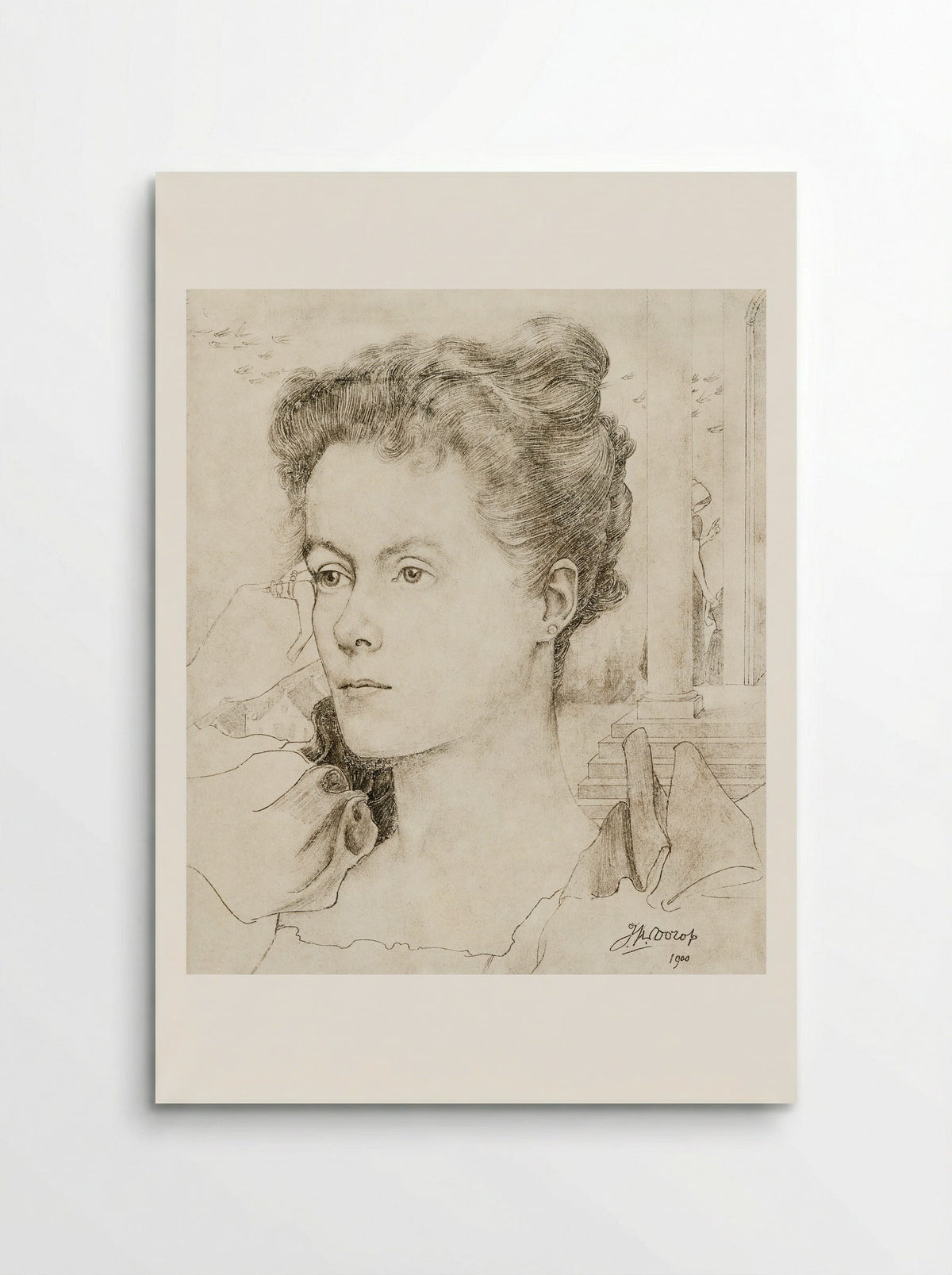 Portrait of Annie Hall or Janet Hall - Jan Toorop - Poster