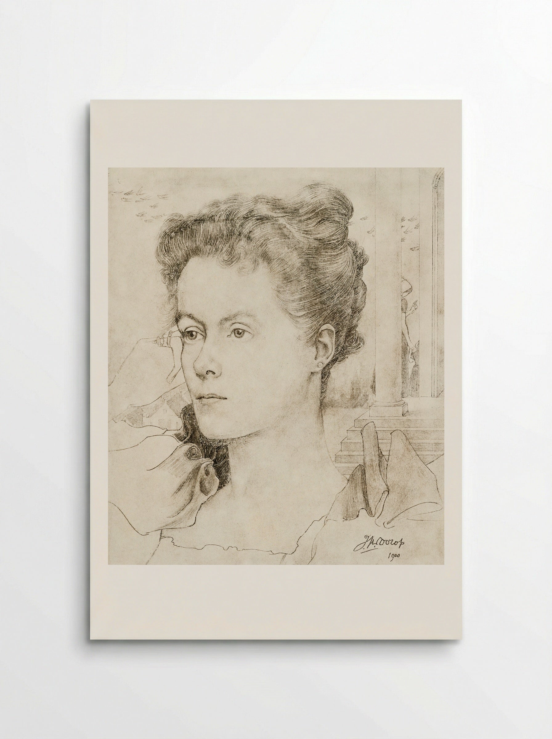 Portrait of Annie Hall or Janet Hall - Jan Toorop - Poster
