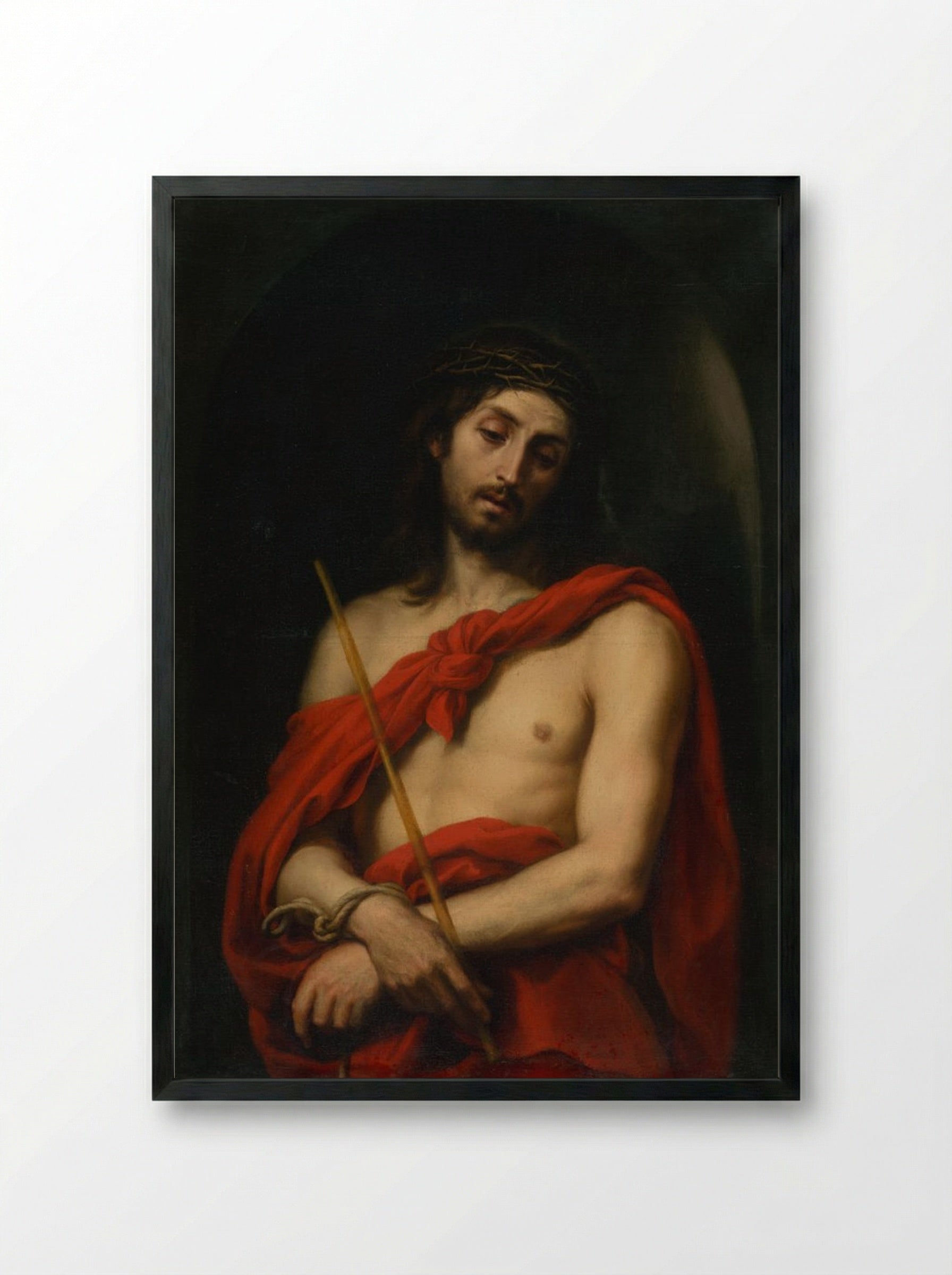 Ecce Homo - Bartolomé Esteban Murillo - Framed Print Black