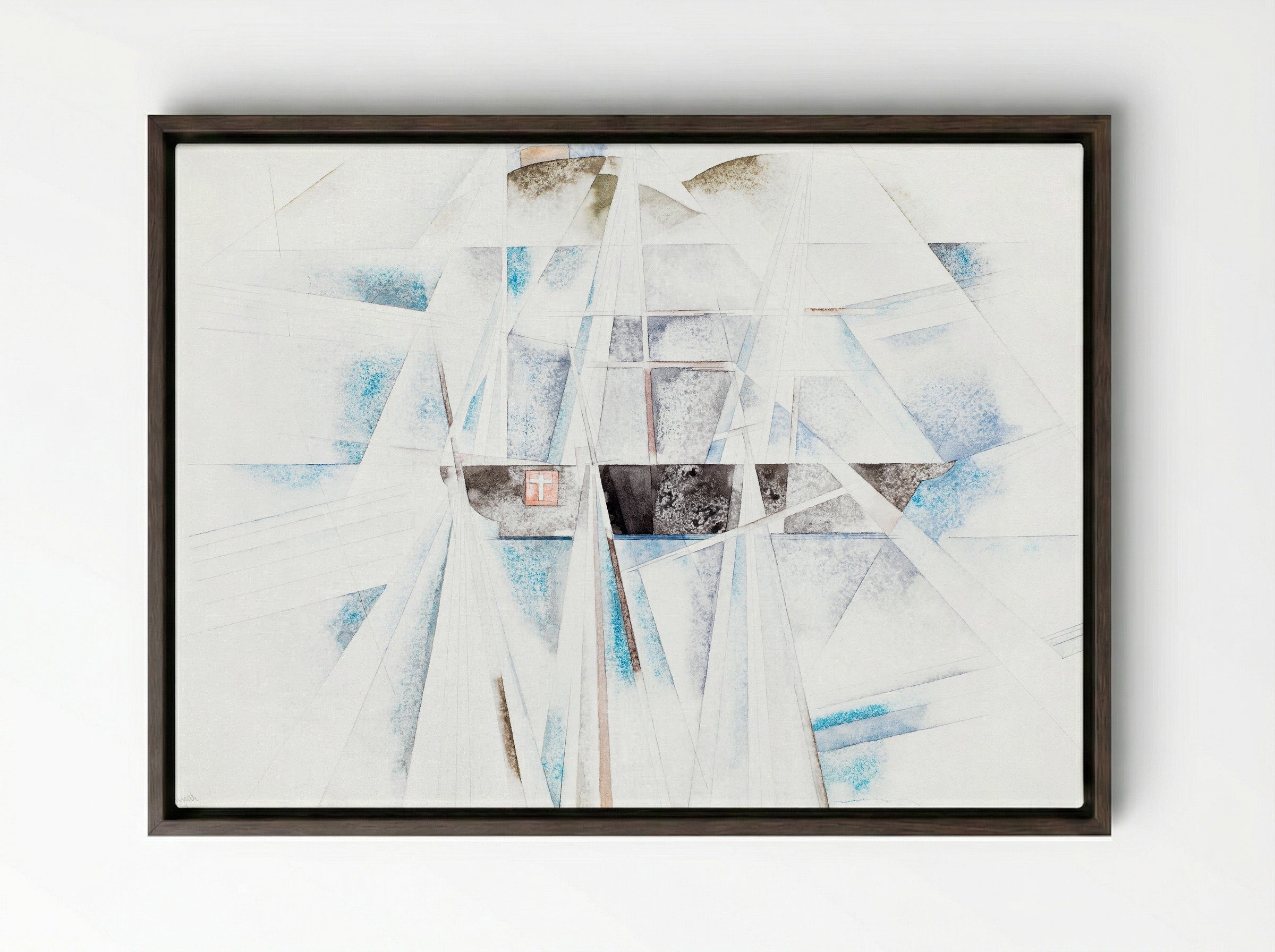 Bermuda No. 2, The Schooner - Charles Demuth - Framed Canvas Dark Wood