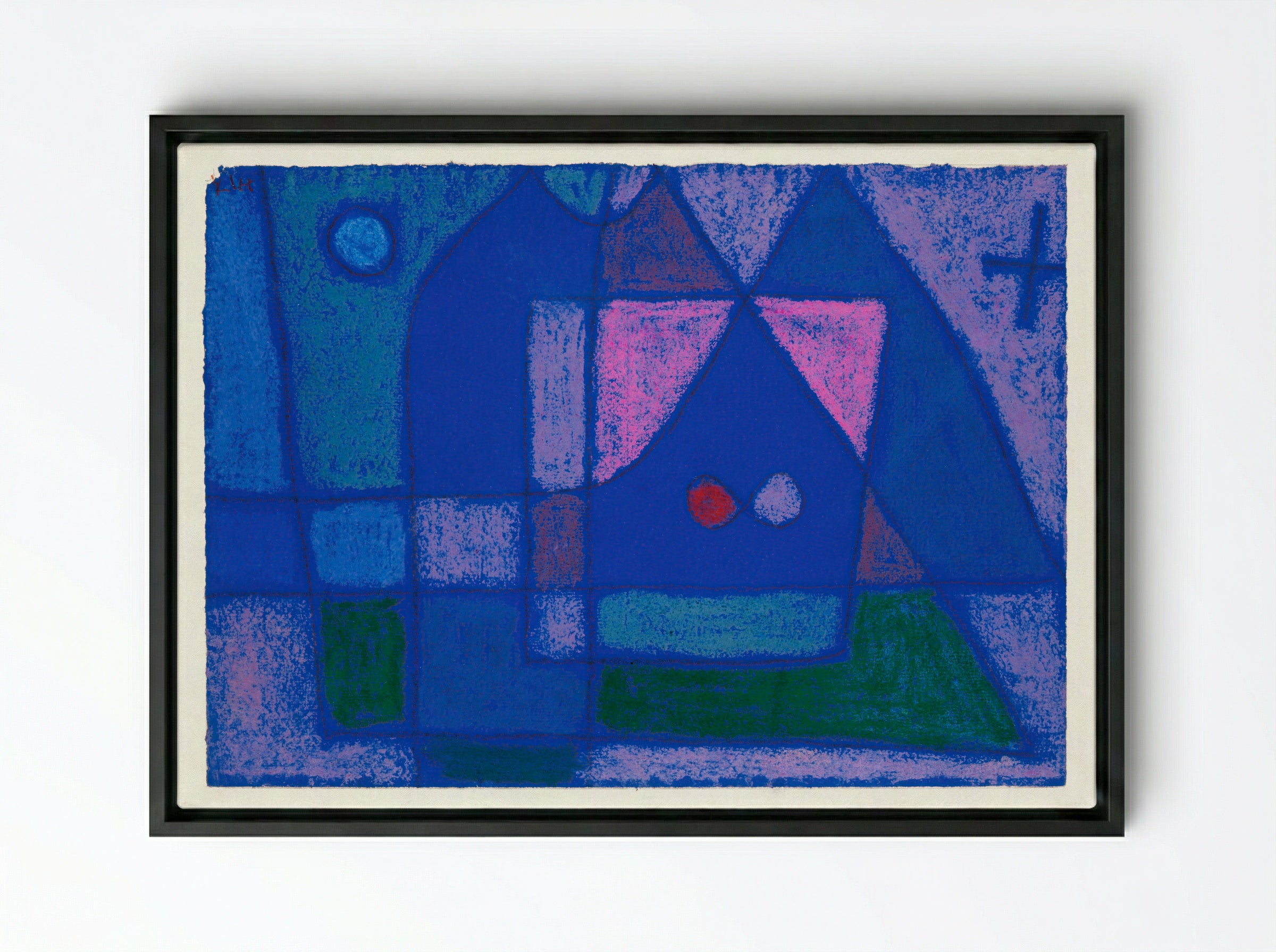 A Little Room in Venice - Paul Klee - Framed Canvas Black