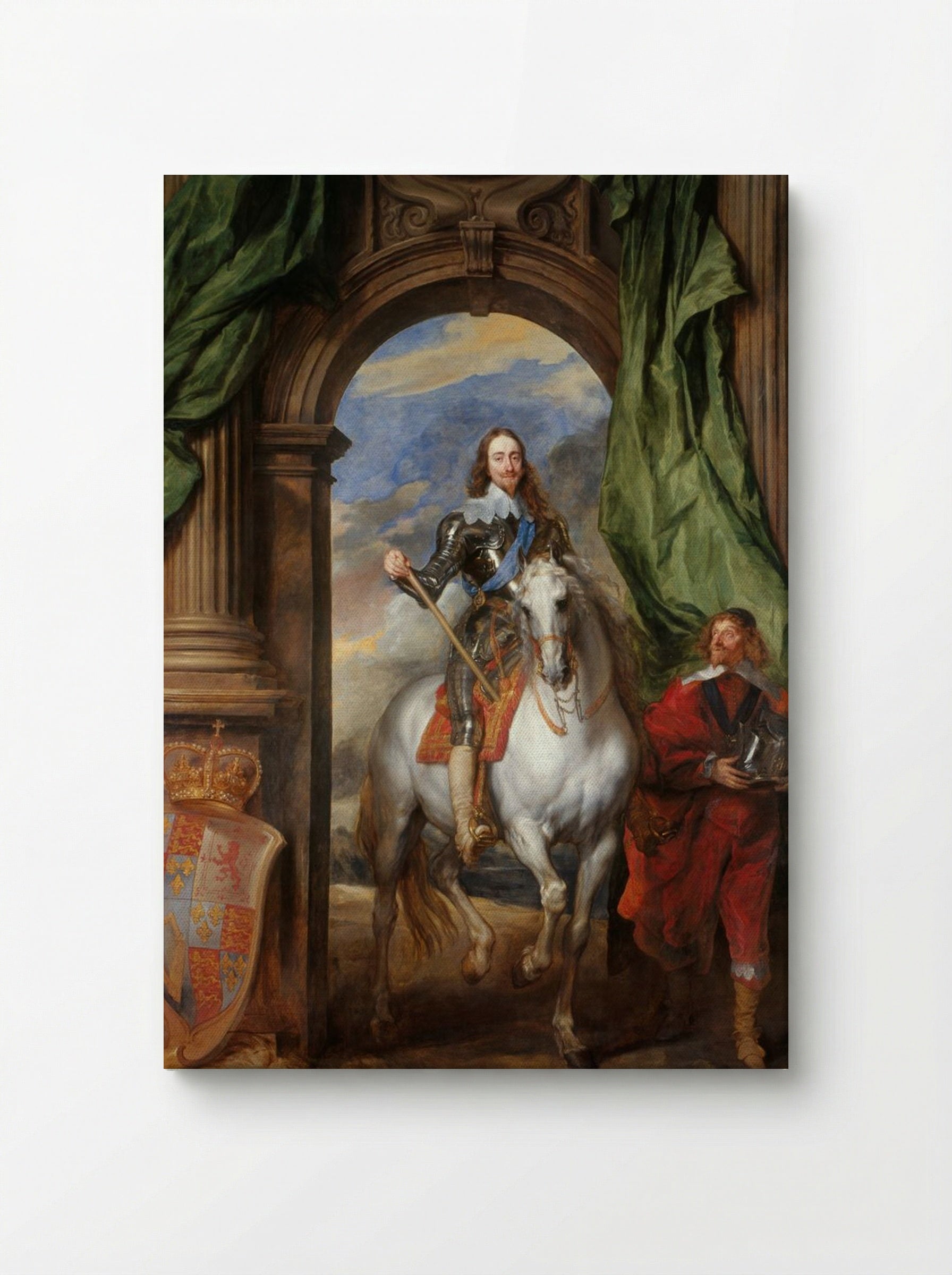 Charles I at the Hunt - Anthony van Dyck - Canvas
