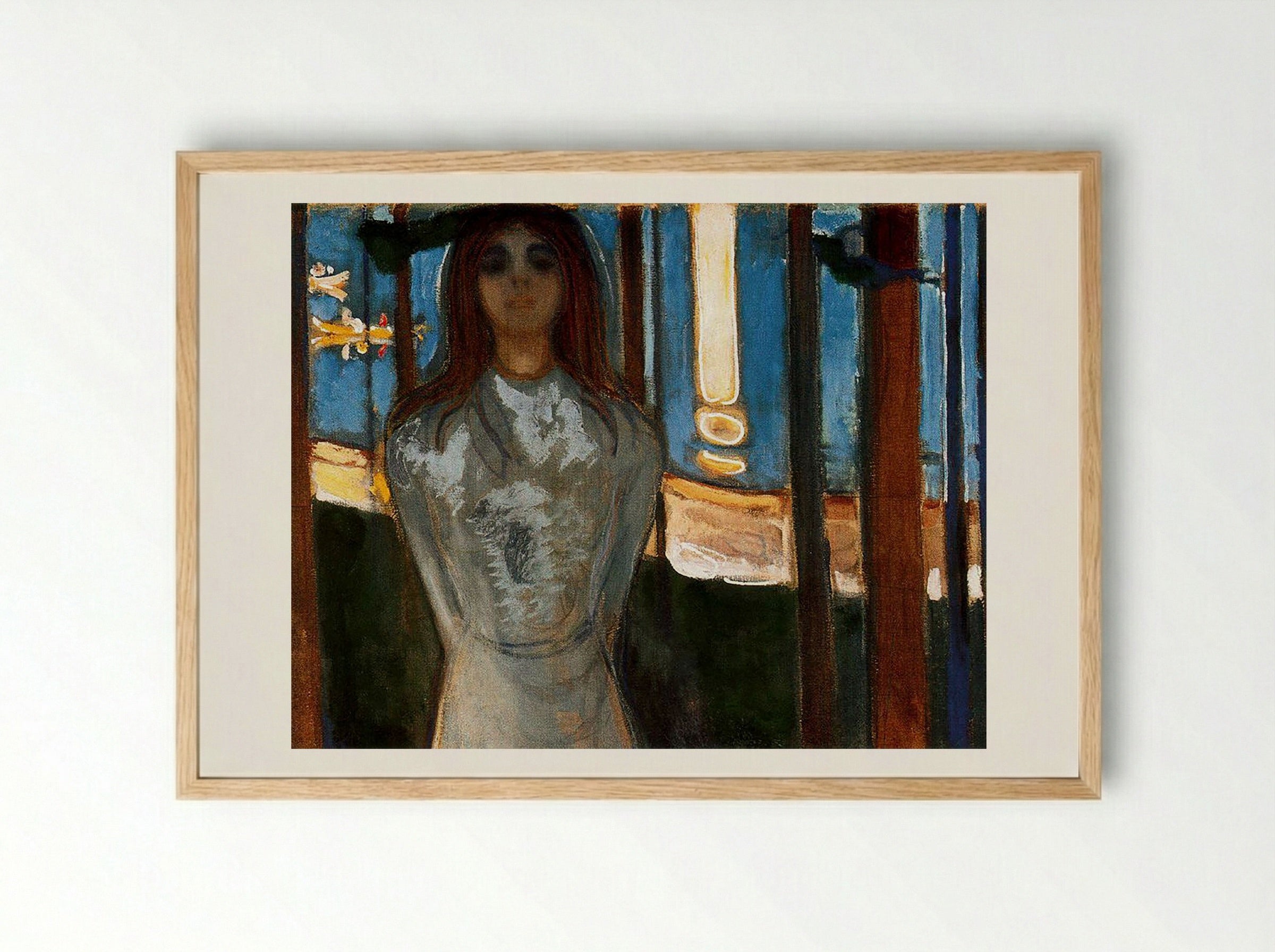 The Voice - Edvard Munch - Framed Print Wood