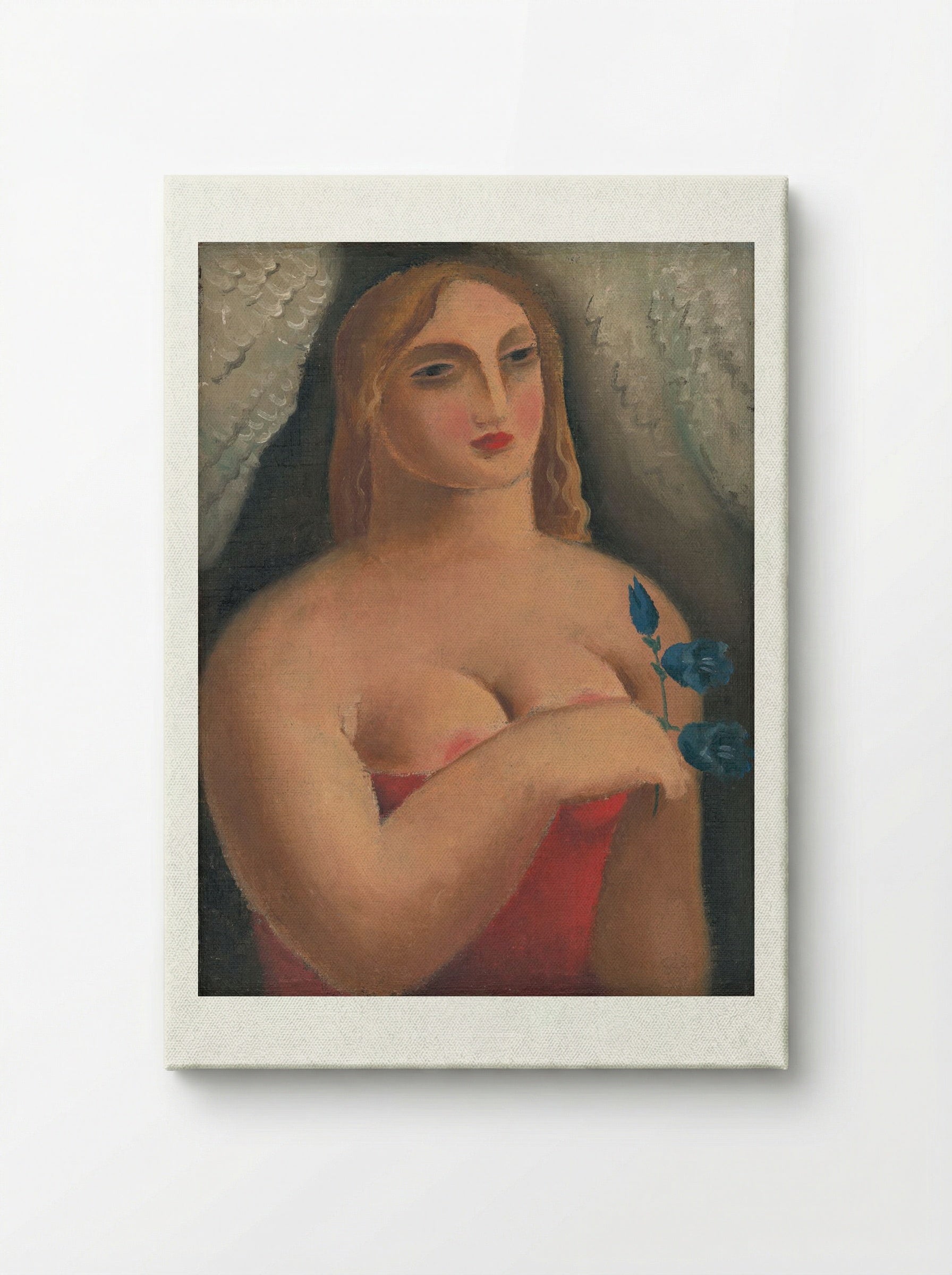Woman with Bellflowers - Mikuláš Galanda - Canvas