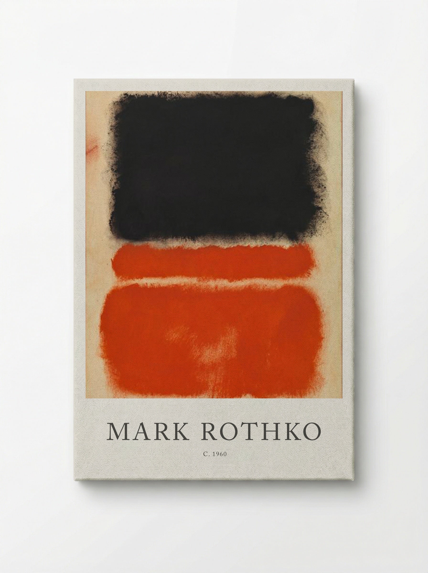 Untitled (Black and Red Bands) - Mark Rothko - Canvas