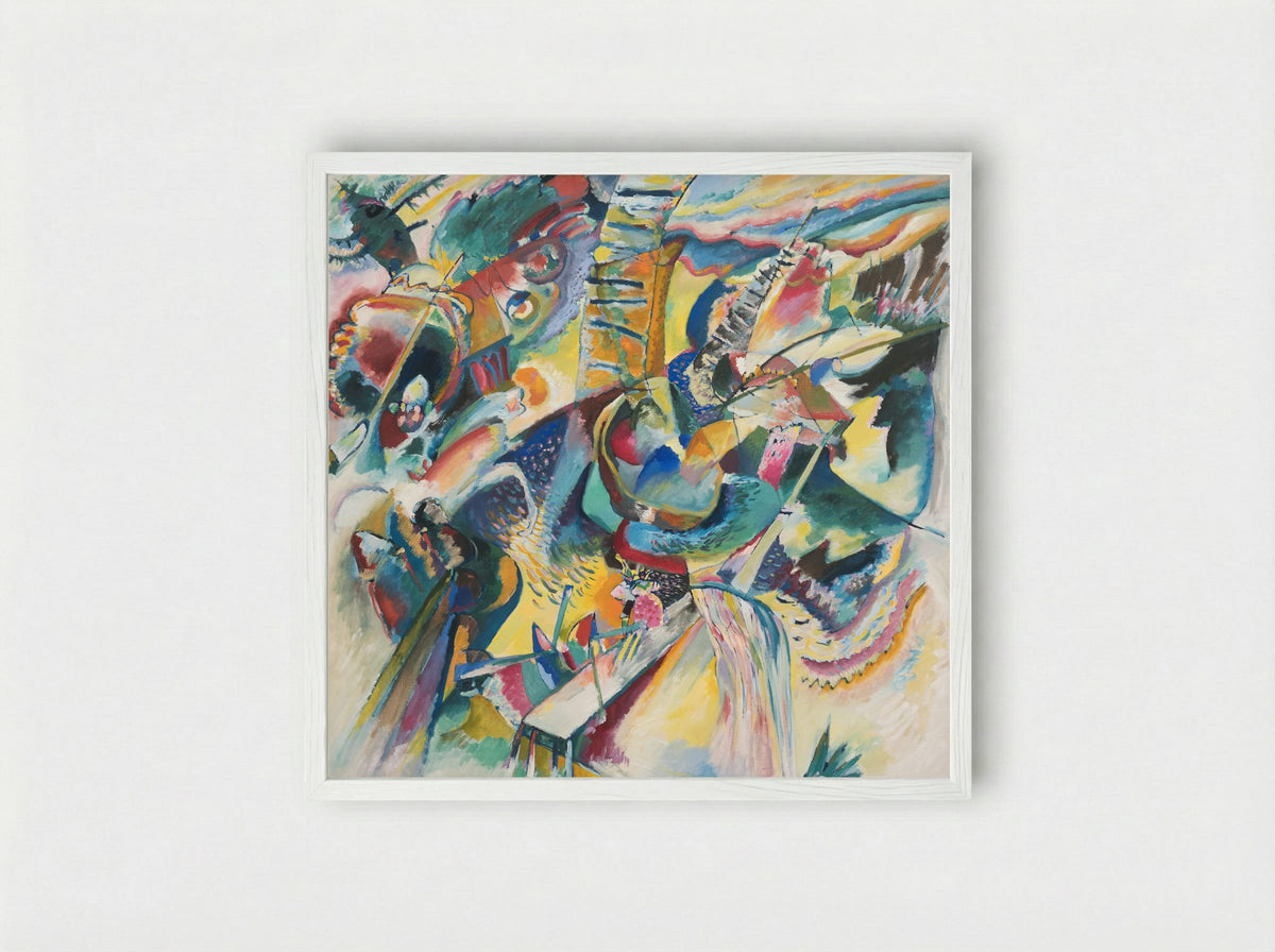 Improvisation Gorge - Wassily Kandinsky - Framed Print White