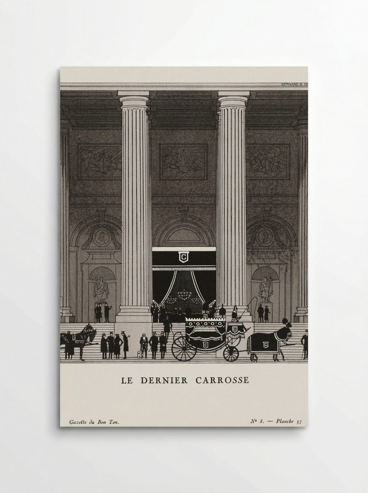 Le Dernier Carrosse - Bernard Boutet de Monvel - Poster