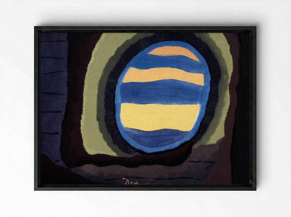 Out the Window - Arthur Dove - Framed Canvas Black