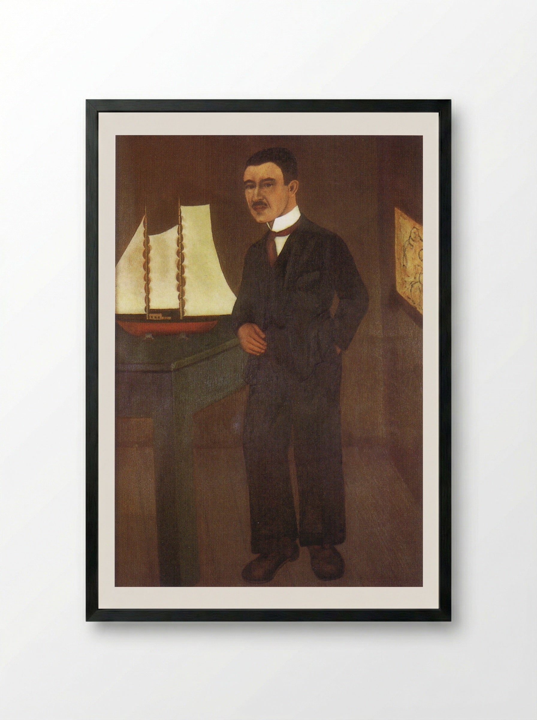 Portrait of Dr. Leo Eloesser - Fine Art Print - Framed Print Black