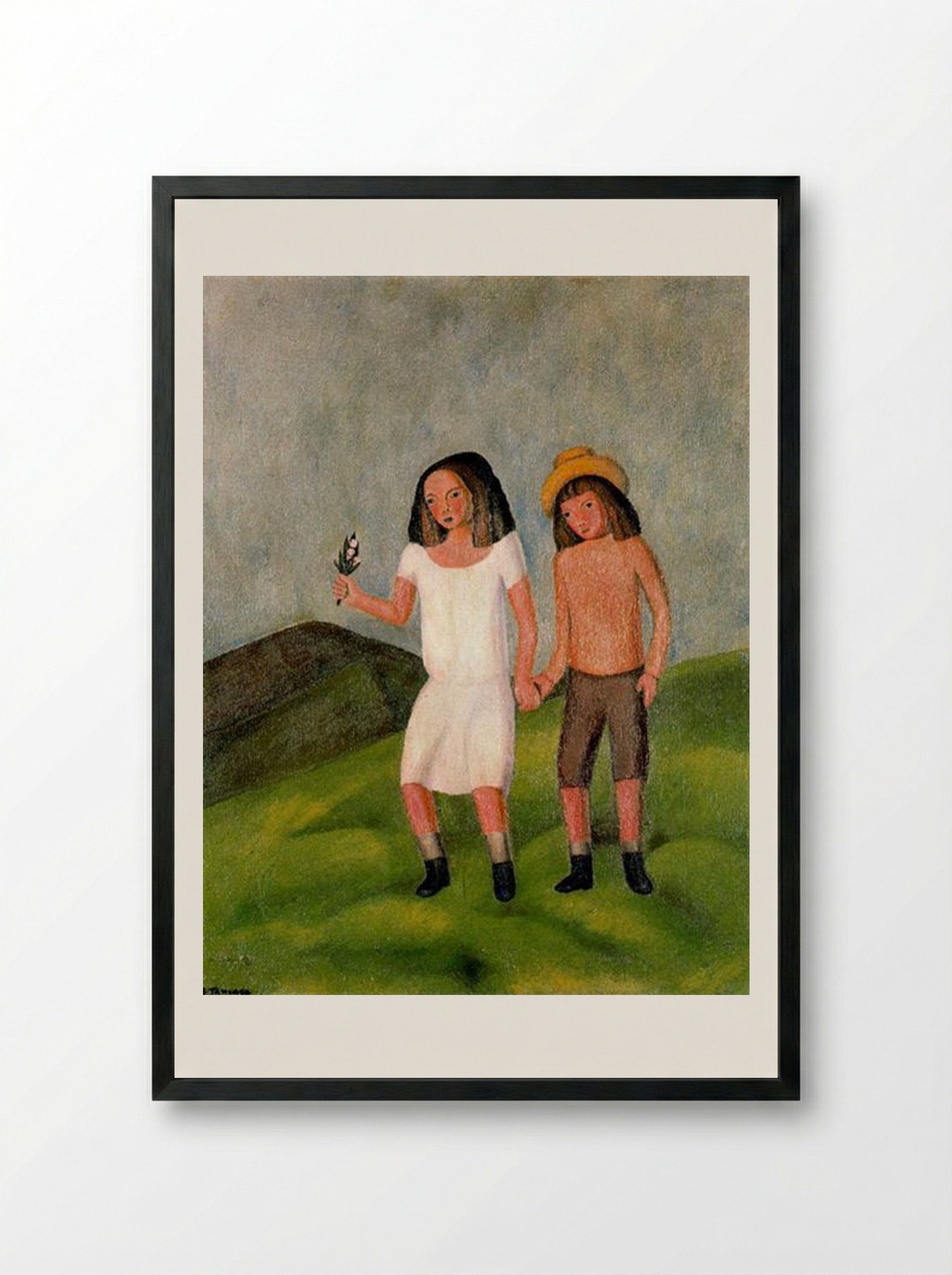Niños - Rufino Tamayo - Framed Print Black