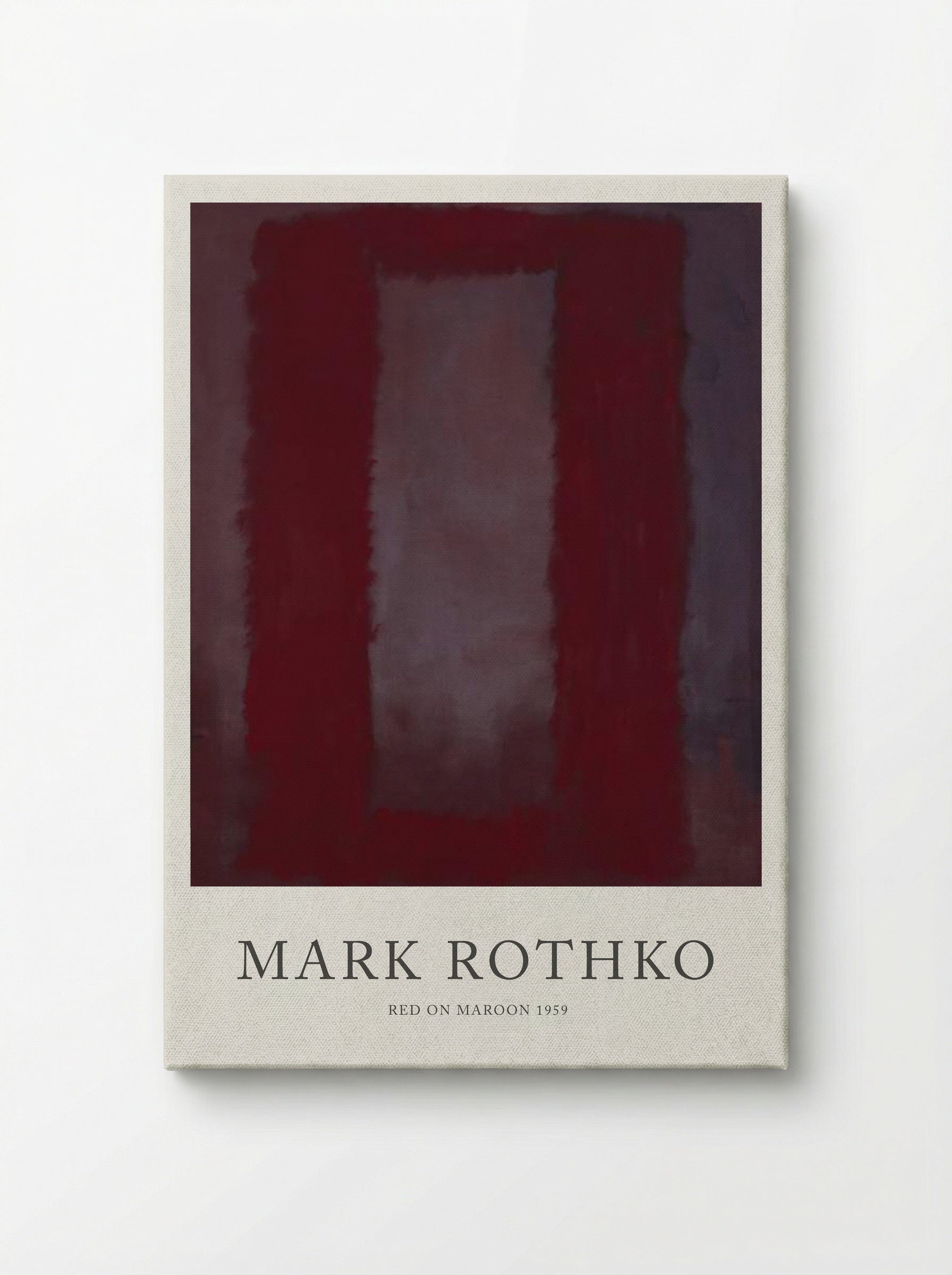 Red on Maroon - Mark Rothko - Canvas