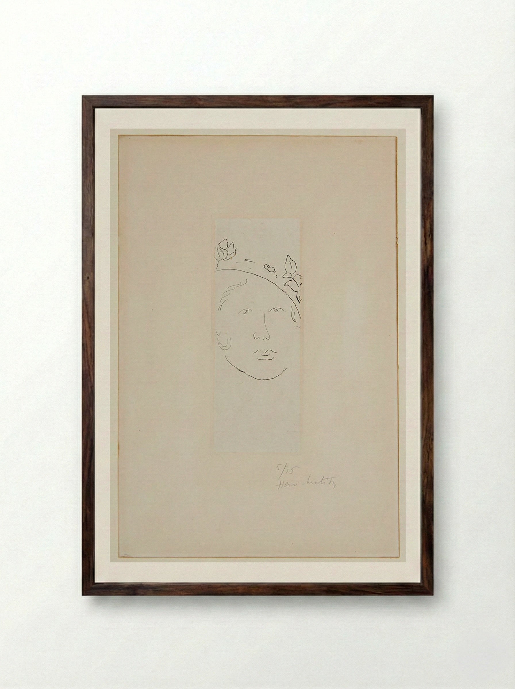 Loulou - Henri Matisse - Framed Print Dark Wood