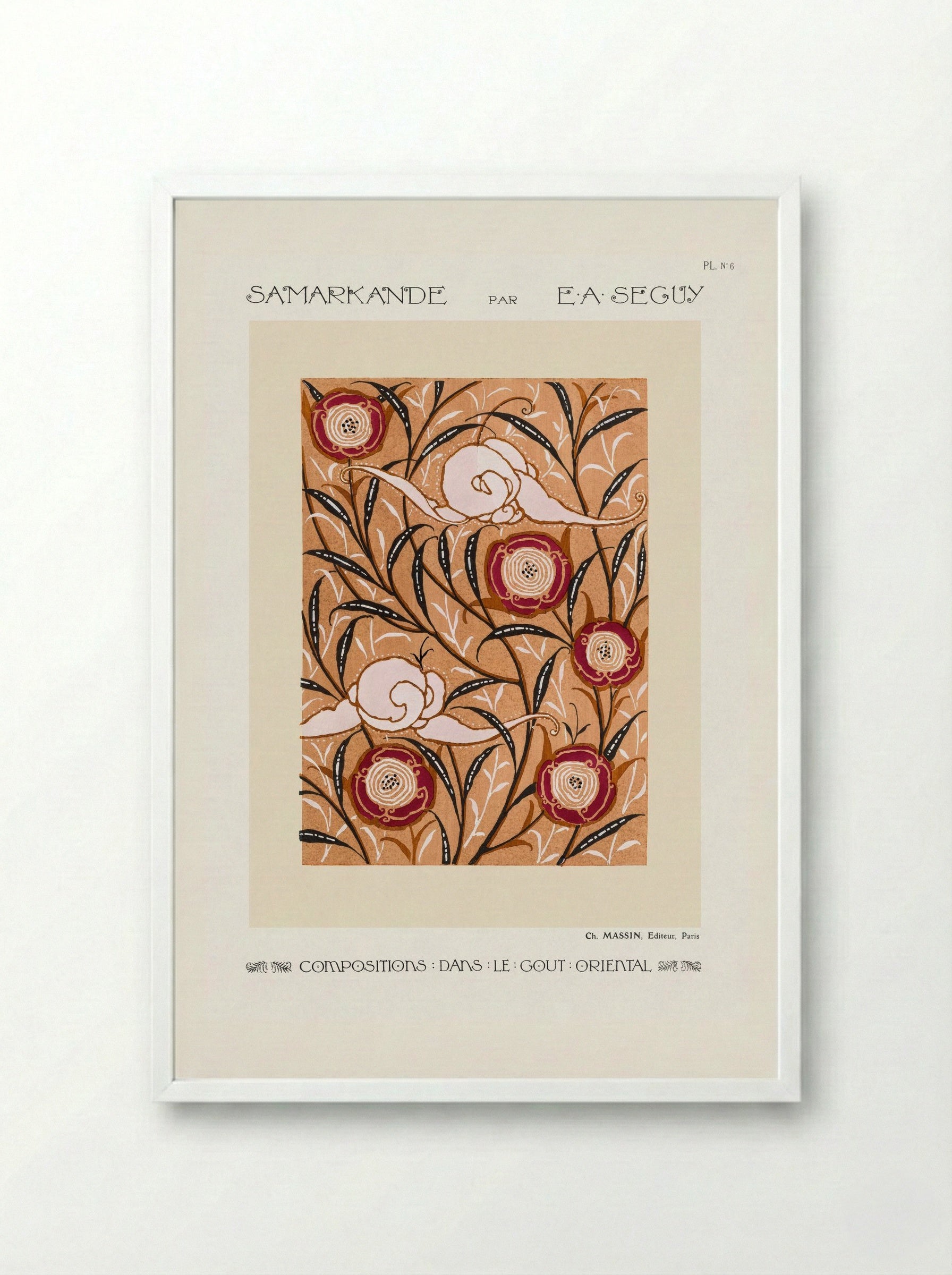 Samarkande, Plate No. 6 - Émile-Allain Séguy - Framed Print White