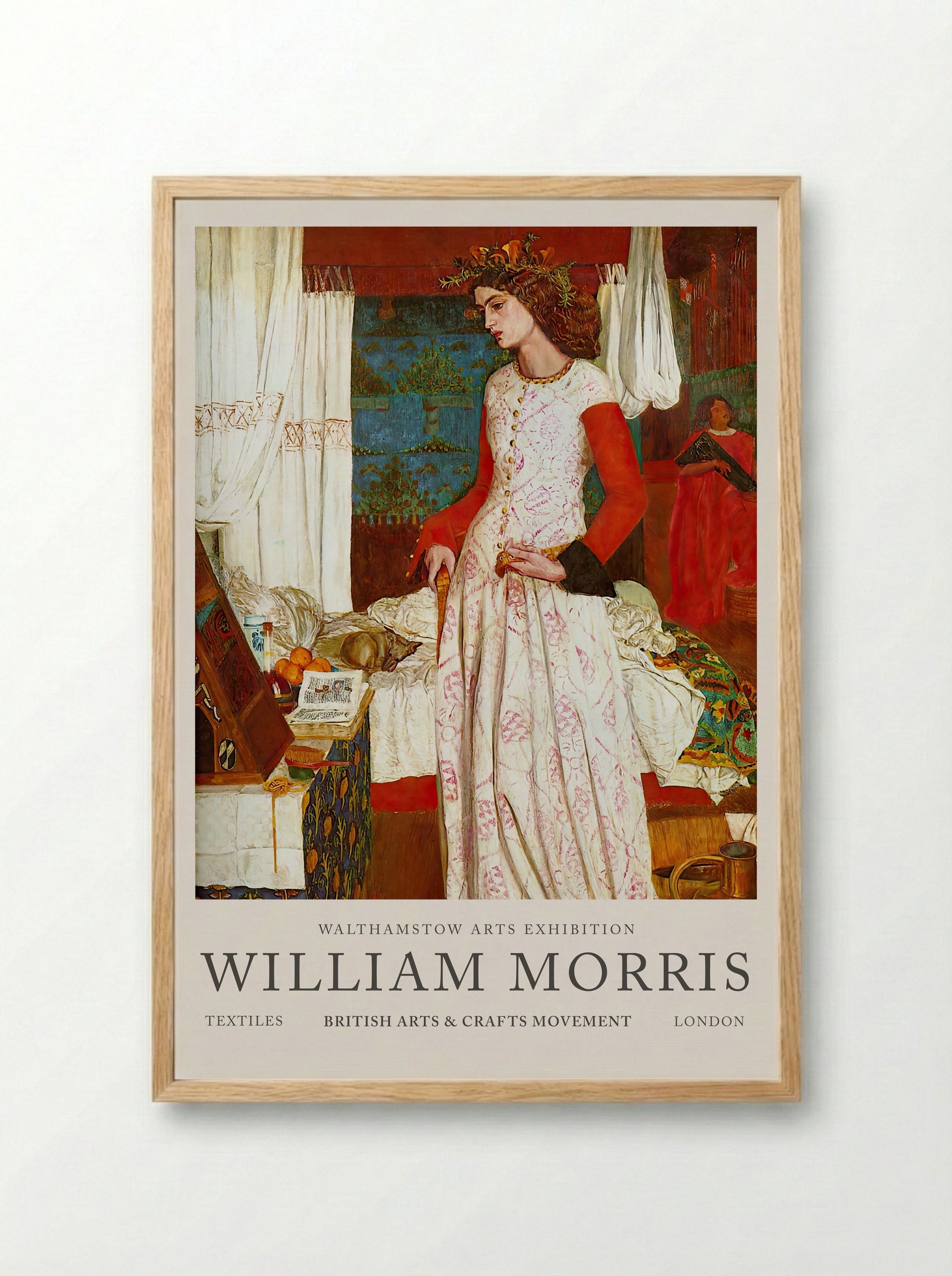 La Belle Iseult - William Morris - Framed Print Wood